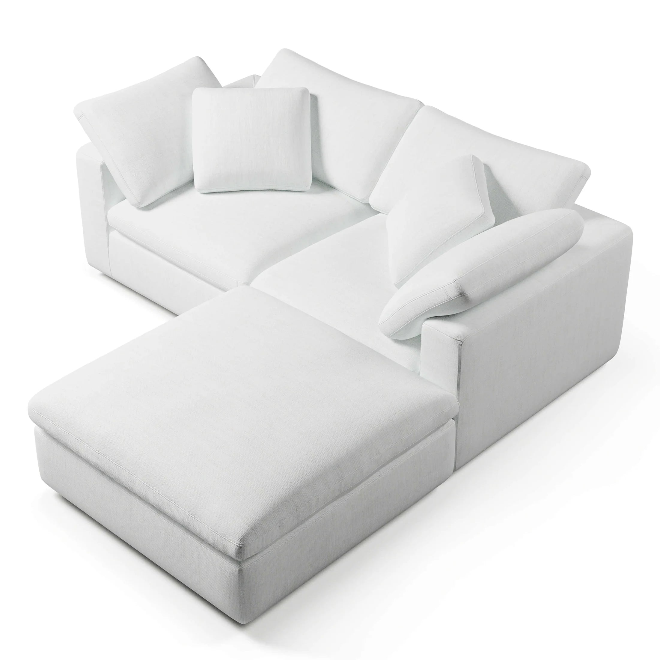 Comfy Two Seater + Ottoman Modular Sofa