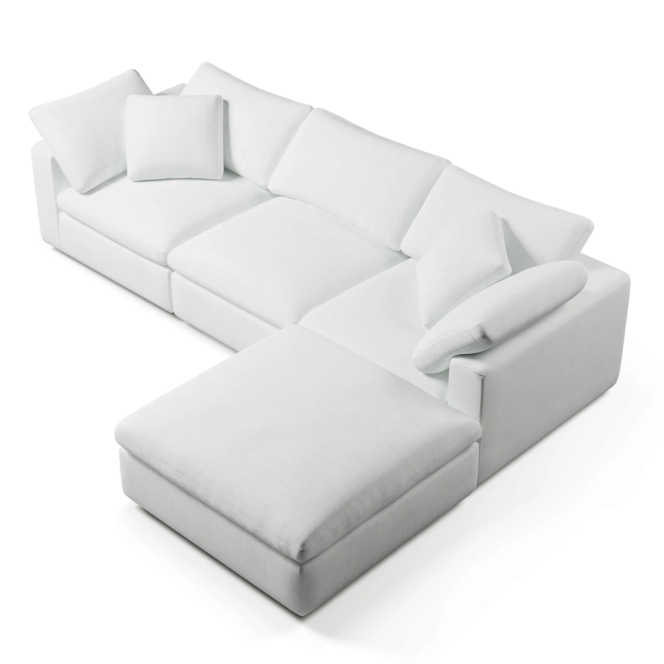 Comfy Three Seater + Ottoman Modular Sofa