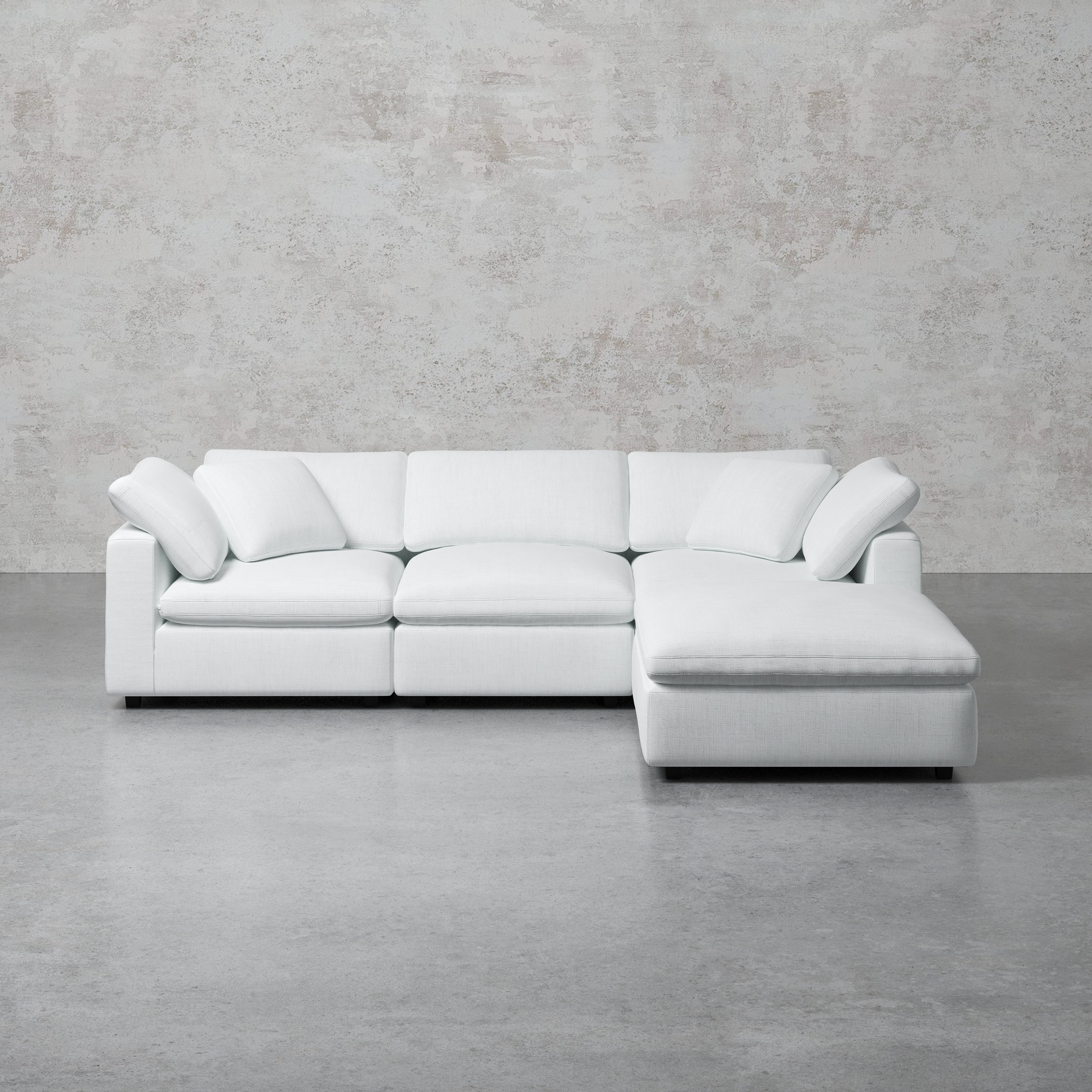 Comfy Modular Sofa - 3-Seater & Ottoman