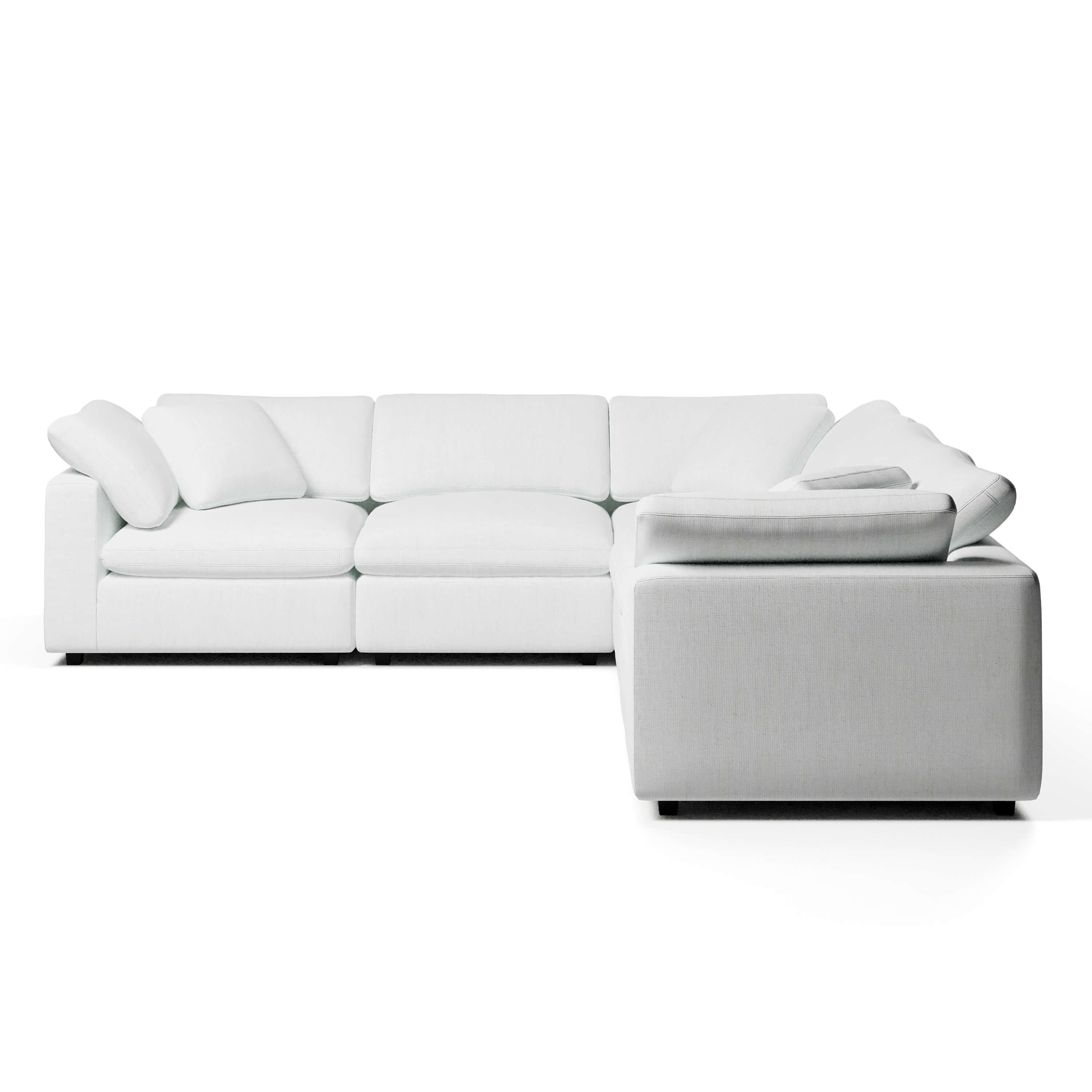 CouchHaus | Comfy Five Seater L-Sectional | Modular Sofas & Couches