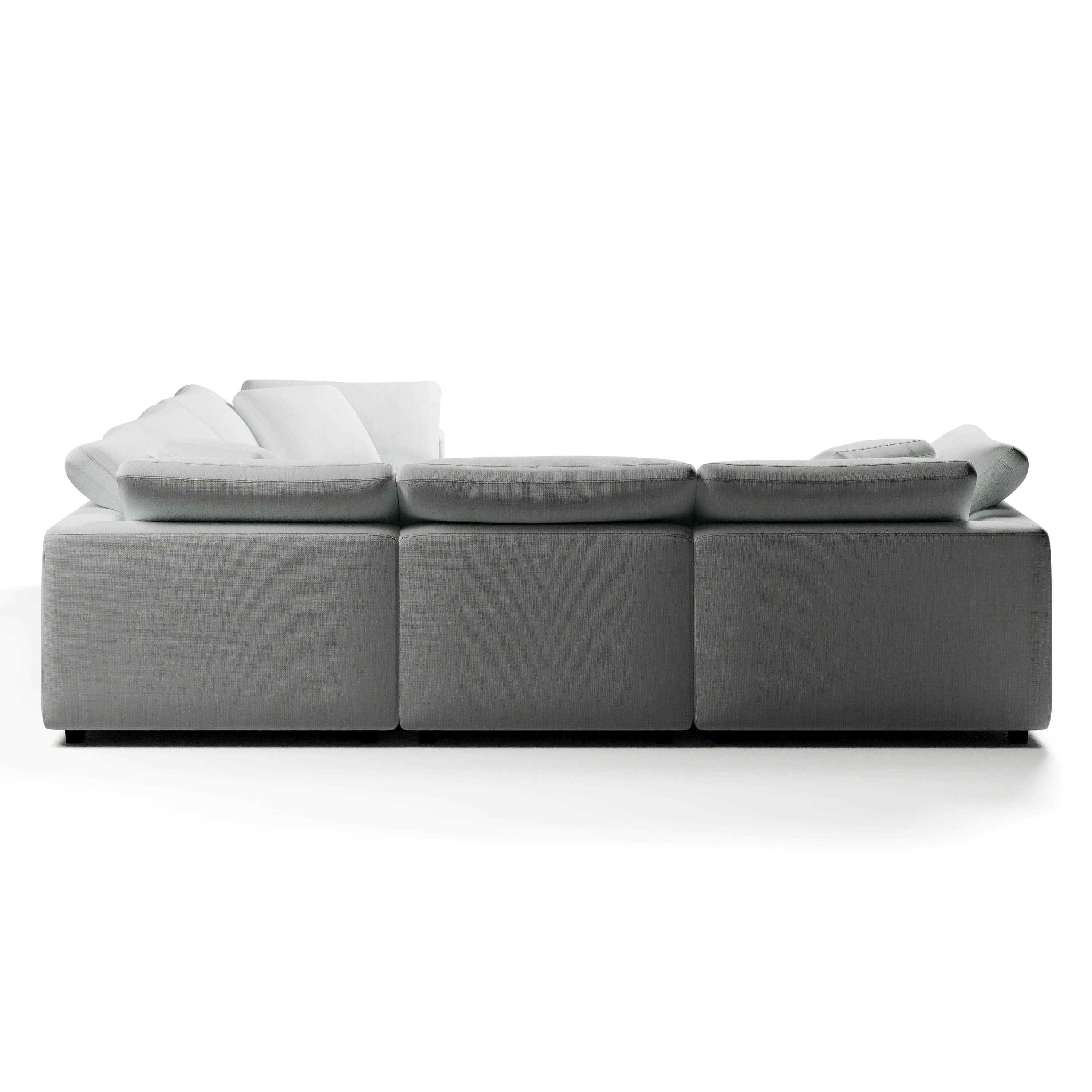 CouchHaus | Comfy Five Seater L-Sectional | Modular Sofas & Couches