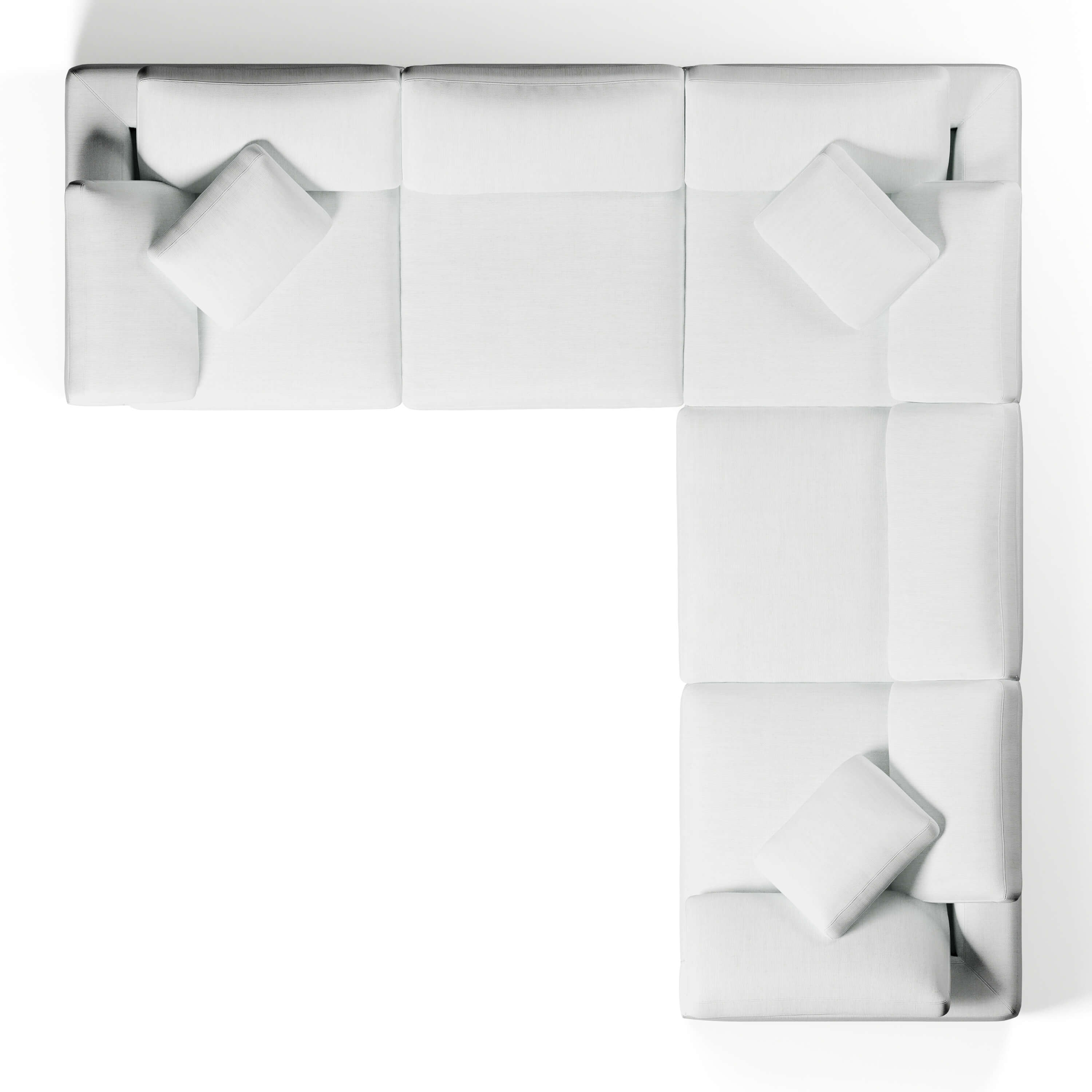 CouchHaus | Comfy Five Seater L-Sectional | Modular Sofas & Couches