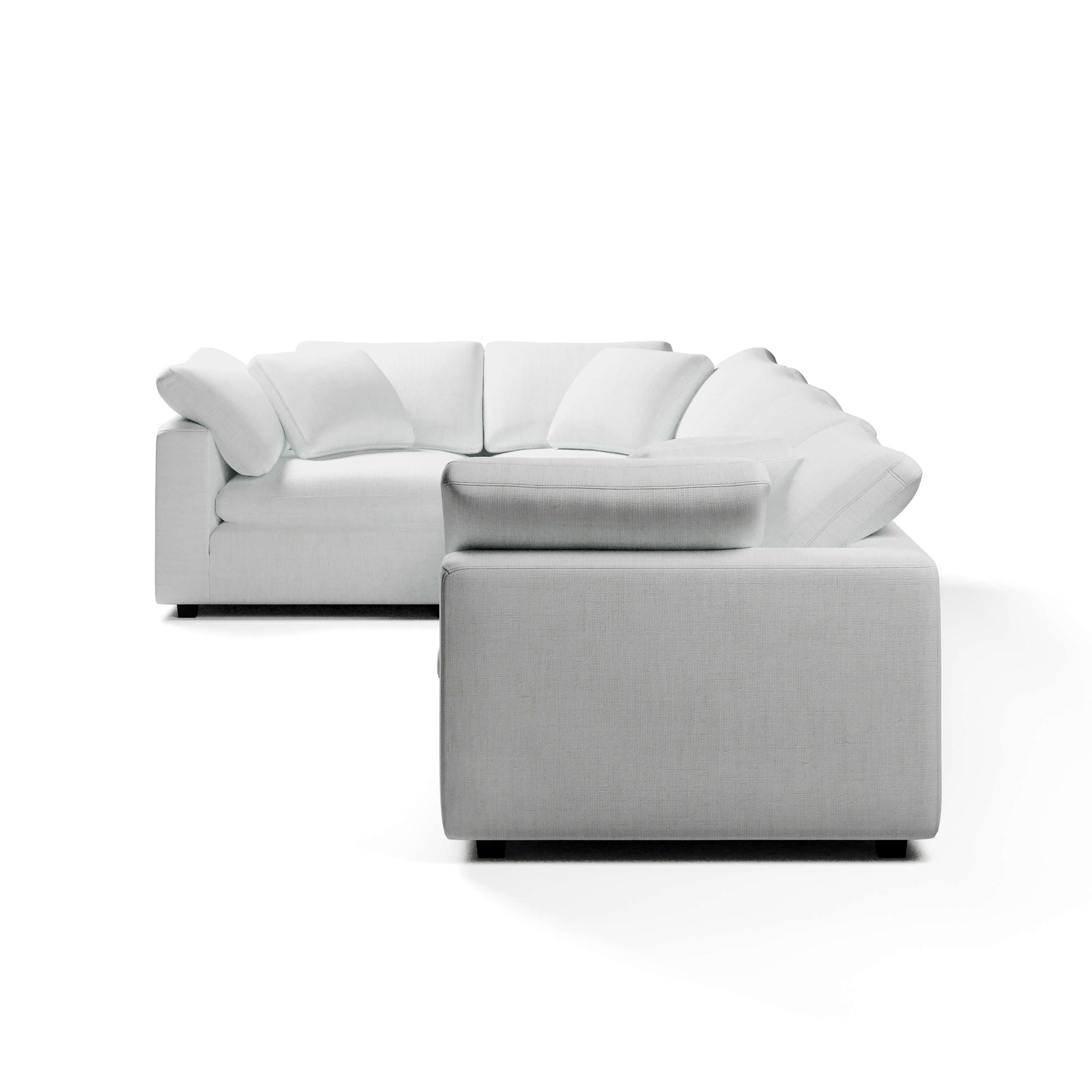 CouchHaus | Comfy Five Seater L-Sectional | Modular Sofas & Couches