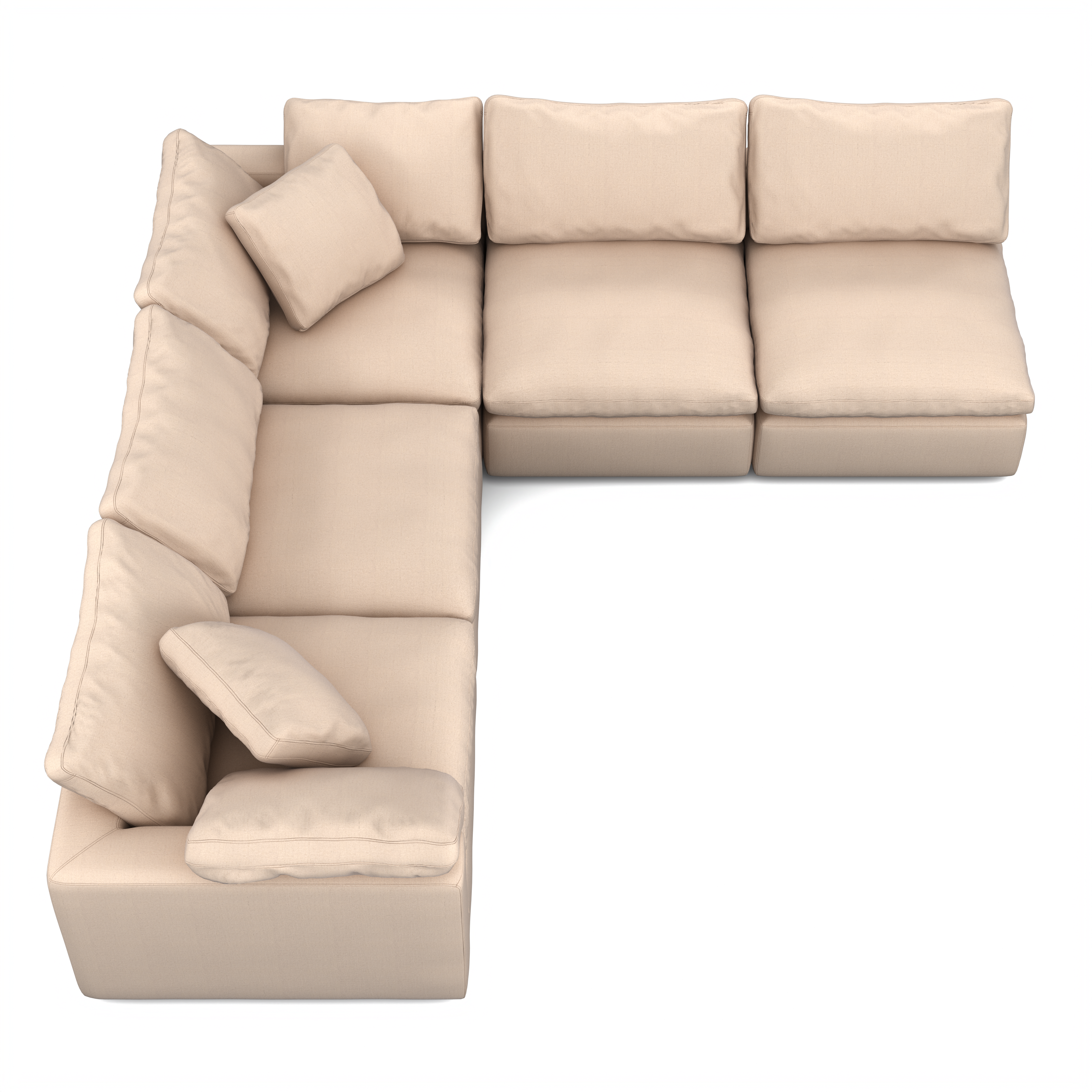 Custom 5-Seater L-Shaped Sectional