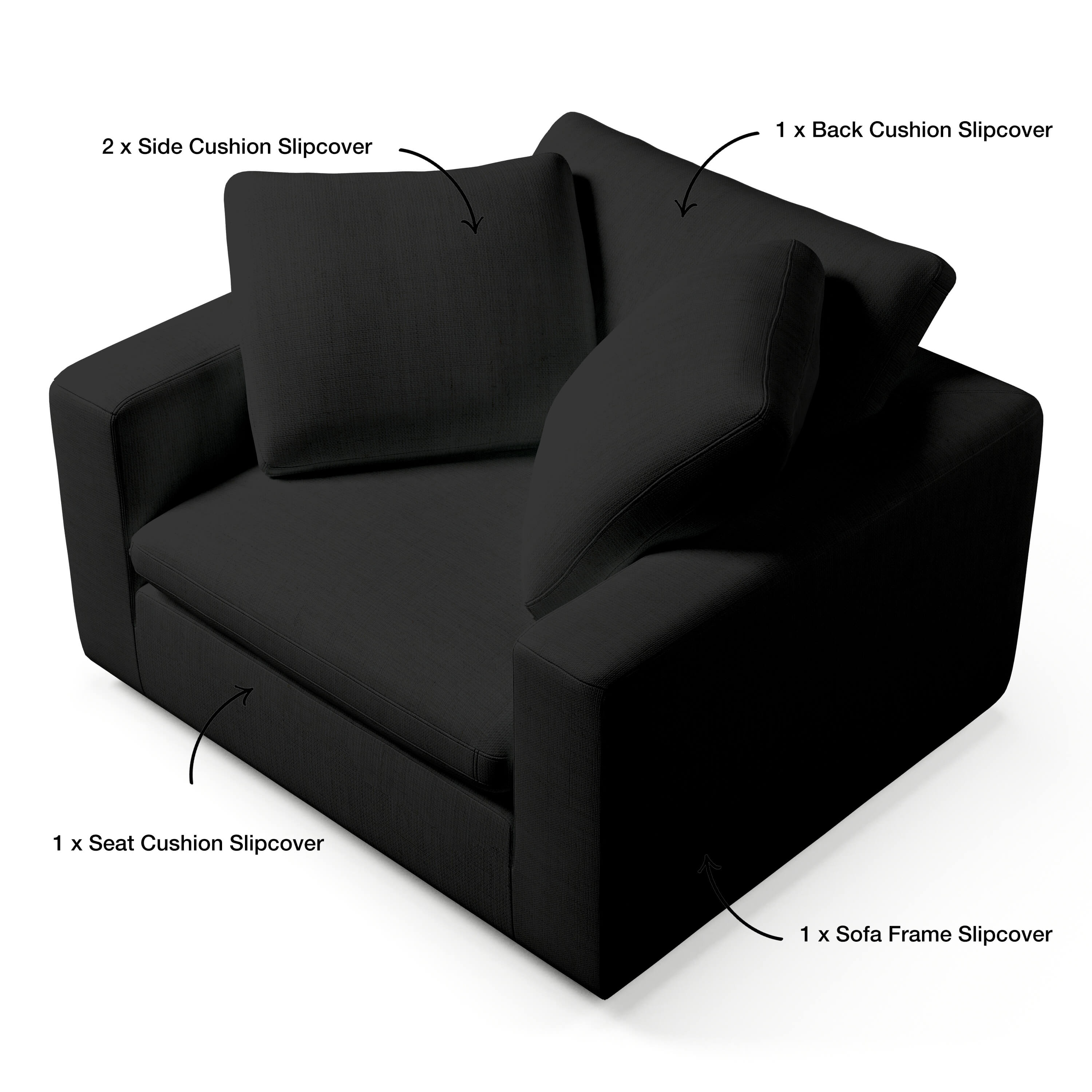 Sofa Chair Covers | Armchair Slipcover Replacement | Couch Haus