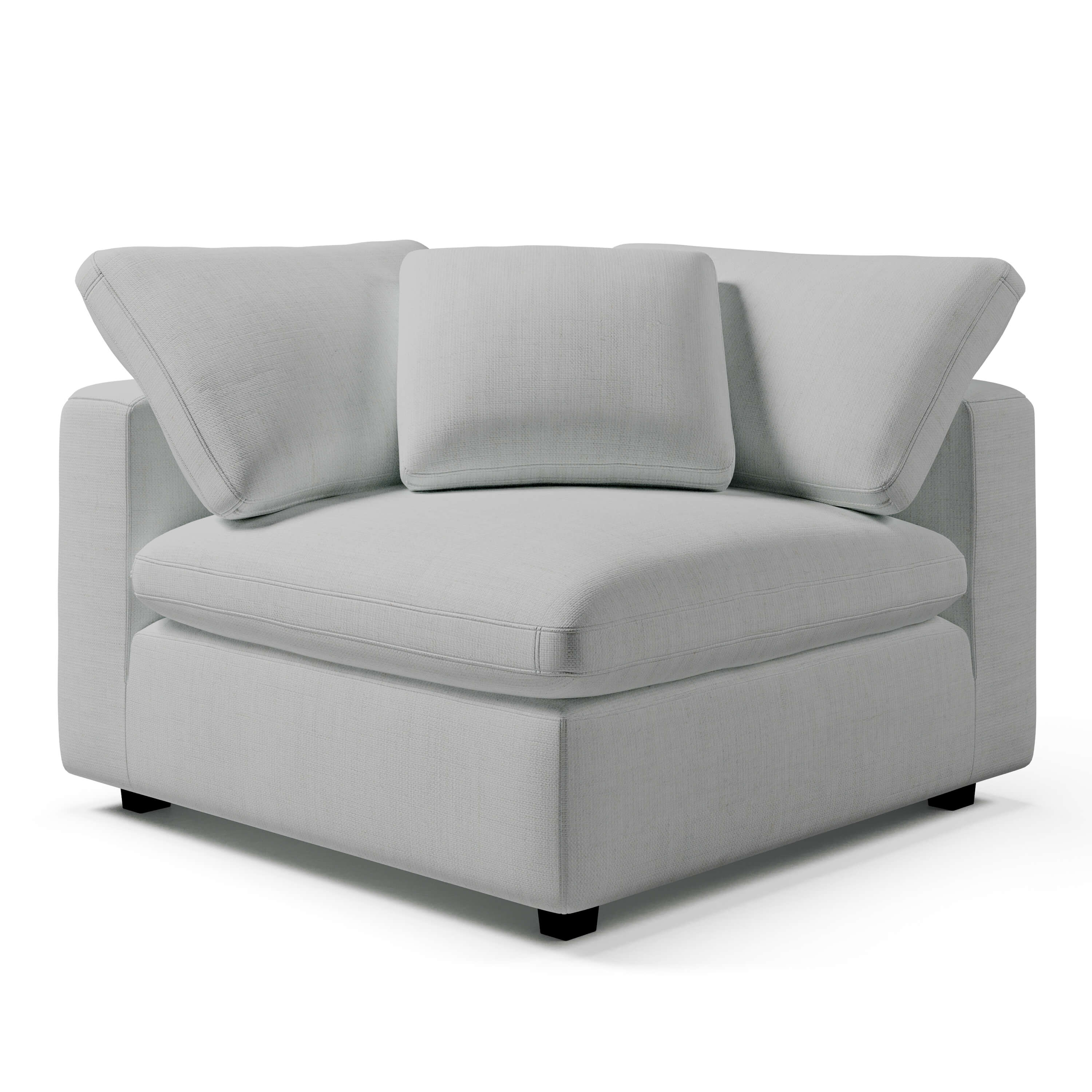 Comfy Corner Chair | Comfortable Corner Chair | CouchHaus #color_light grey