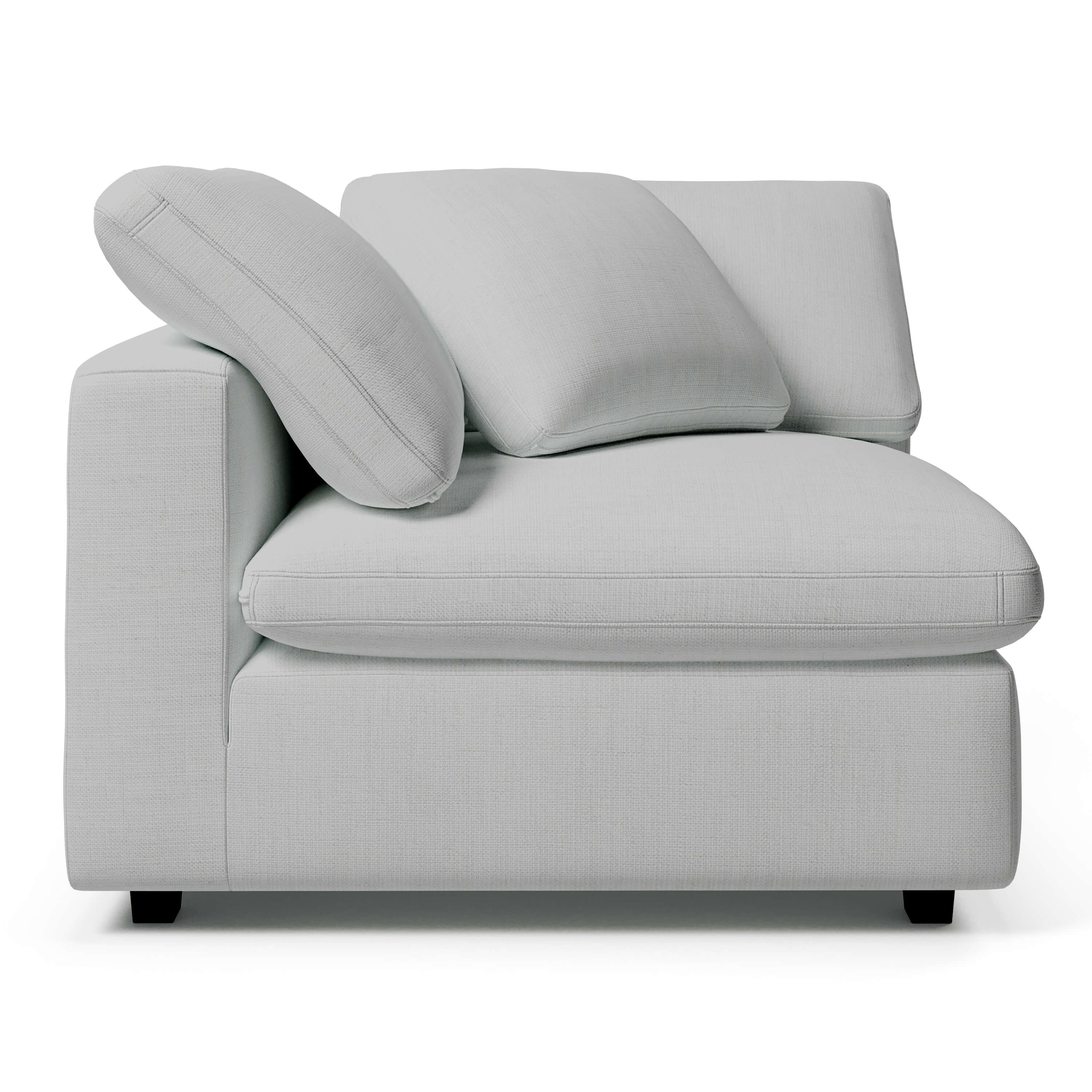 Comfy Corner Chair | Comfortable Corner Chair | CouchHaus #color_light grey