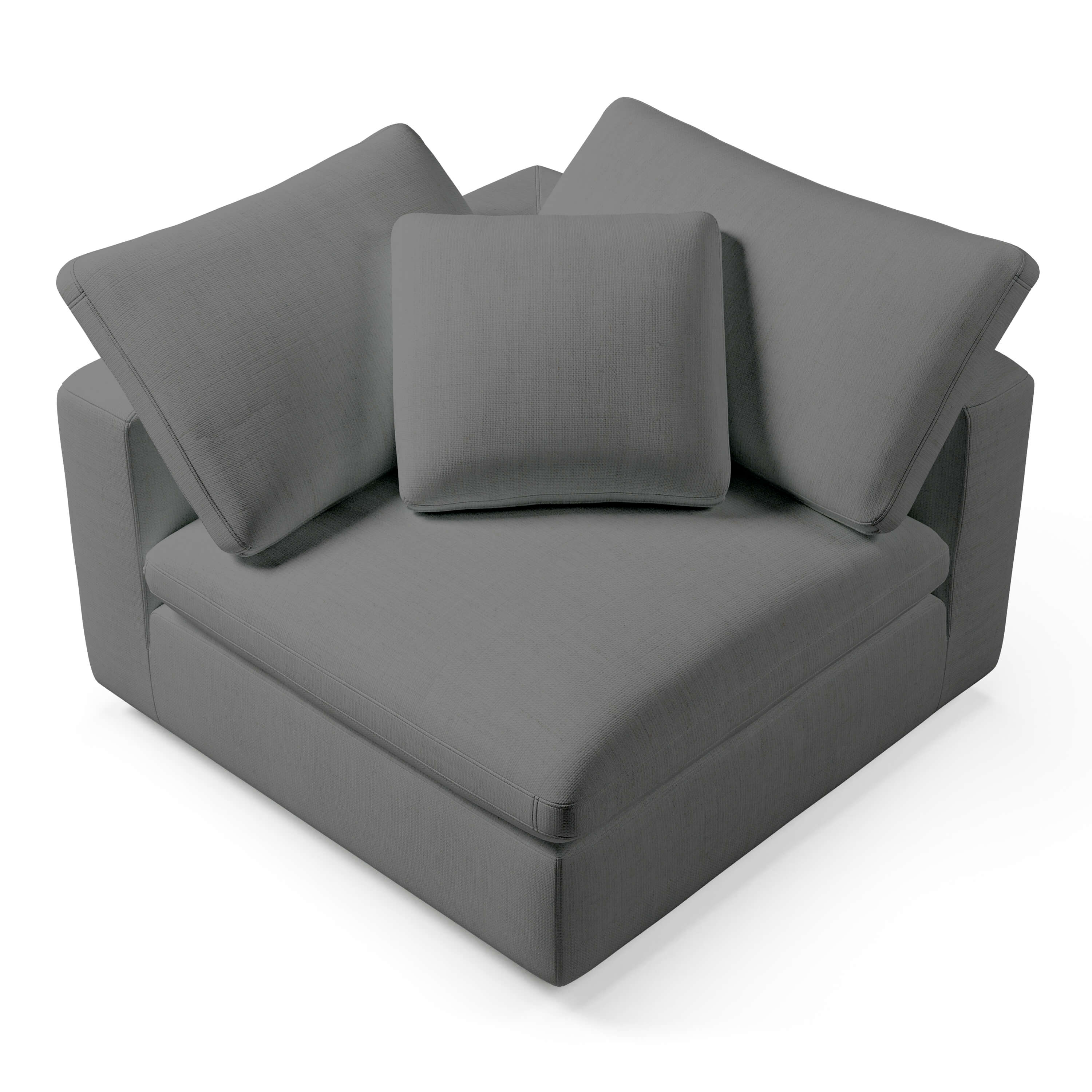 Comfy Corner Chair | Comfortable Corner Chair | CouchHaus #color_grey