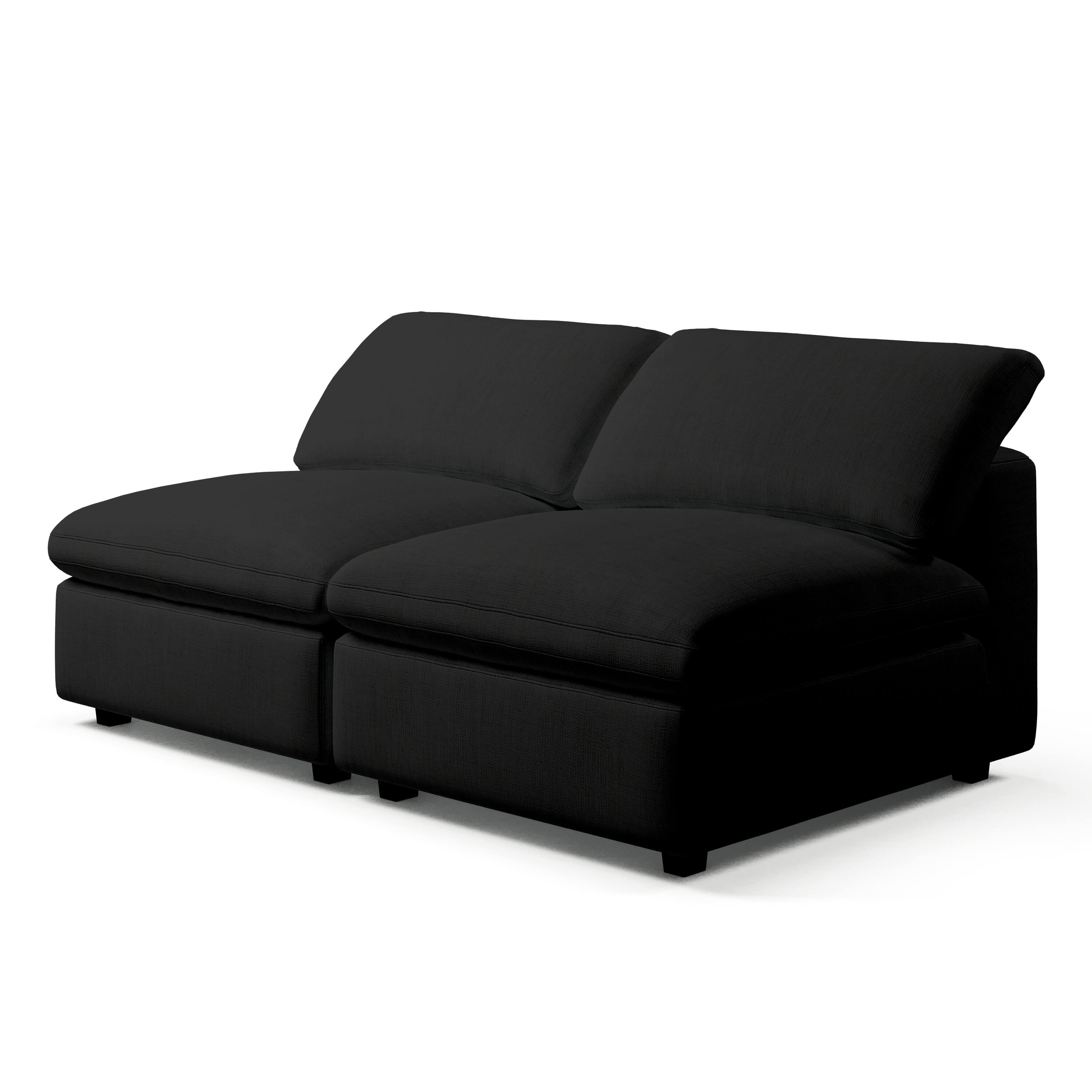 Comfy Modular Sofa - 2-Seater Armless
