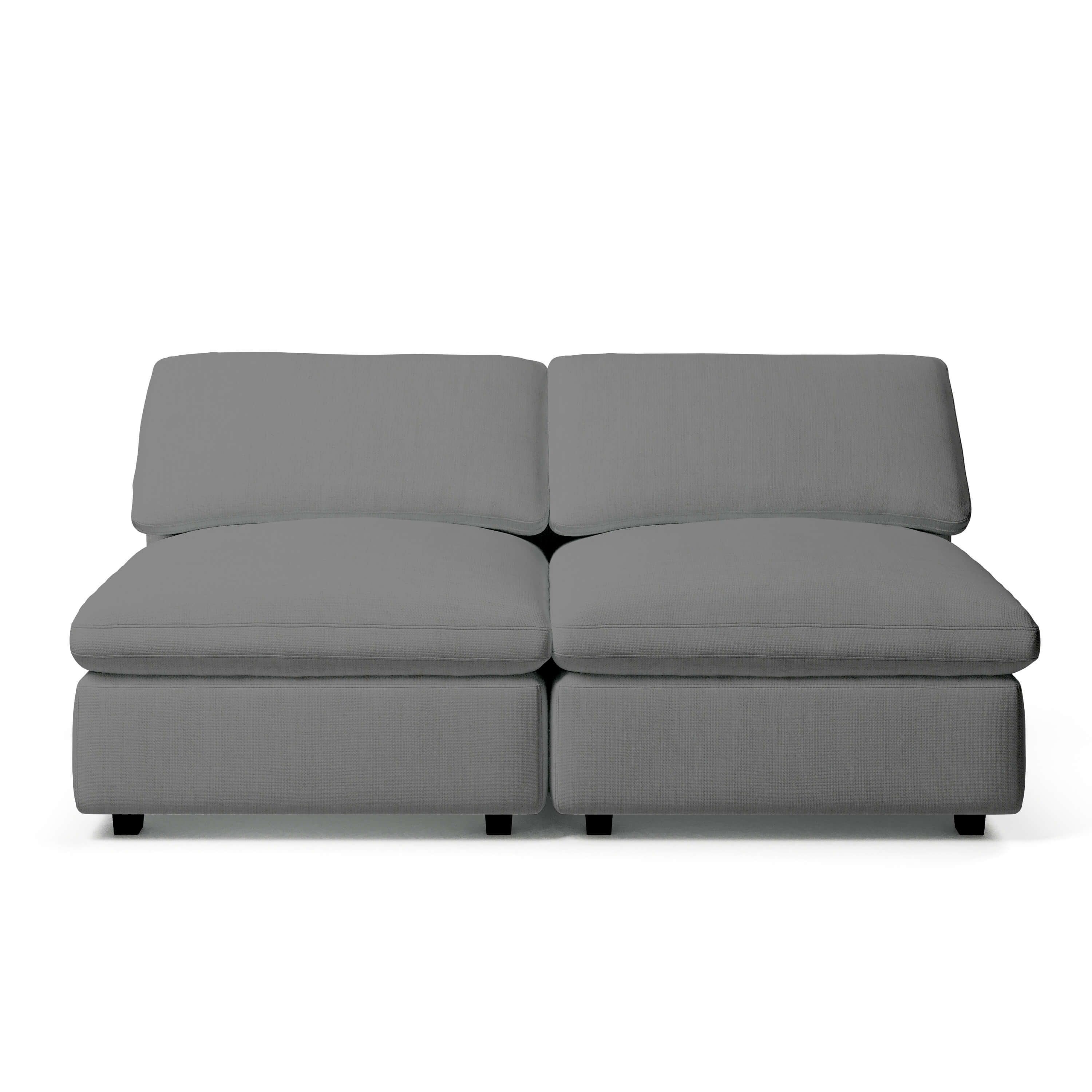 Cheap Modular Sofa | 2 Seater Armless Sofa | Couch Haus