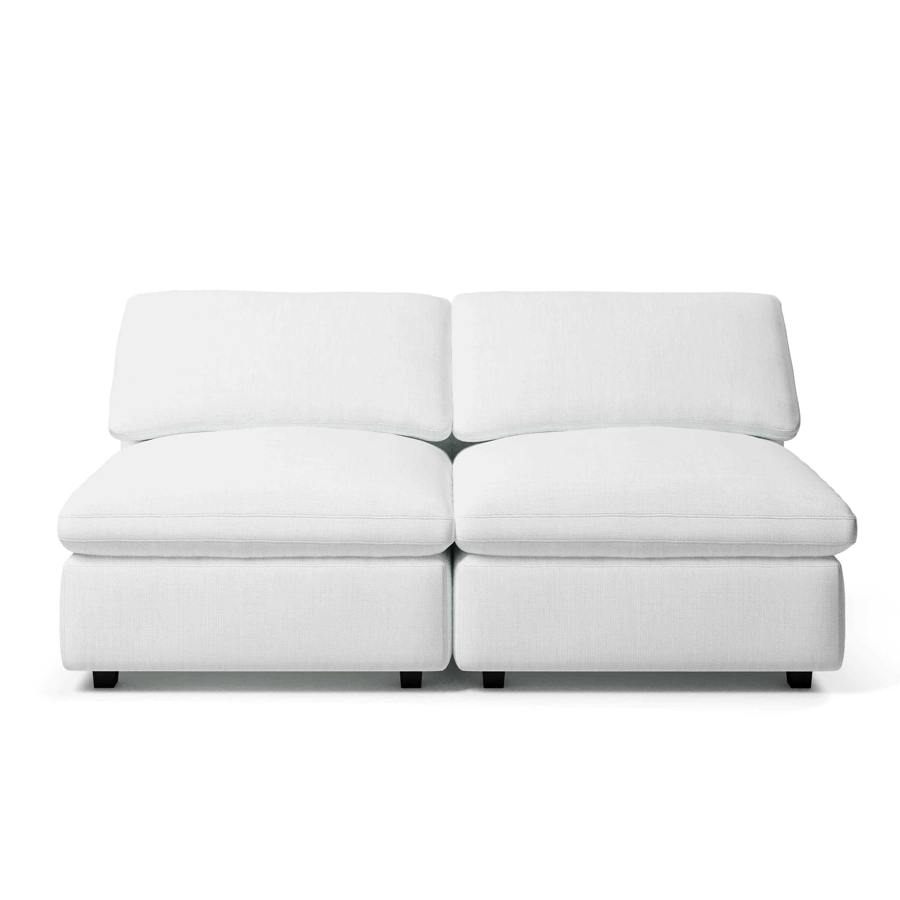 Cheap Modular Sofa | 2 Seater Armless Sofa | Couch Haus
