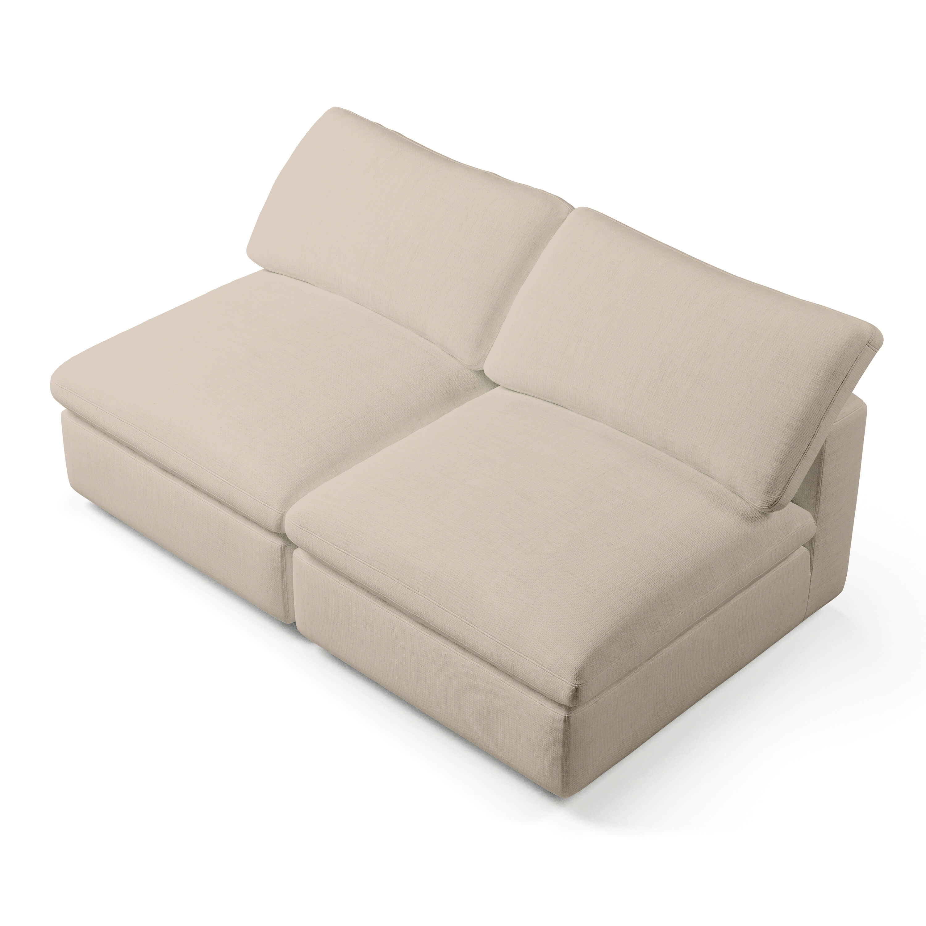 Cheap Modular Sofa | 2 Seater Armless Sofa | Couch Haus