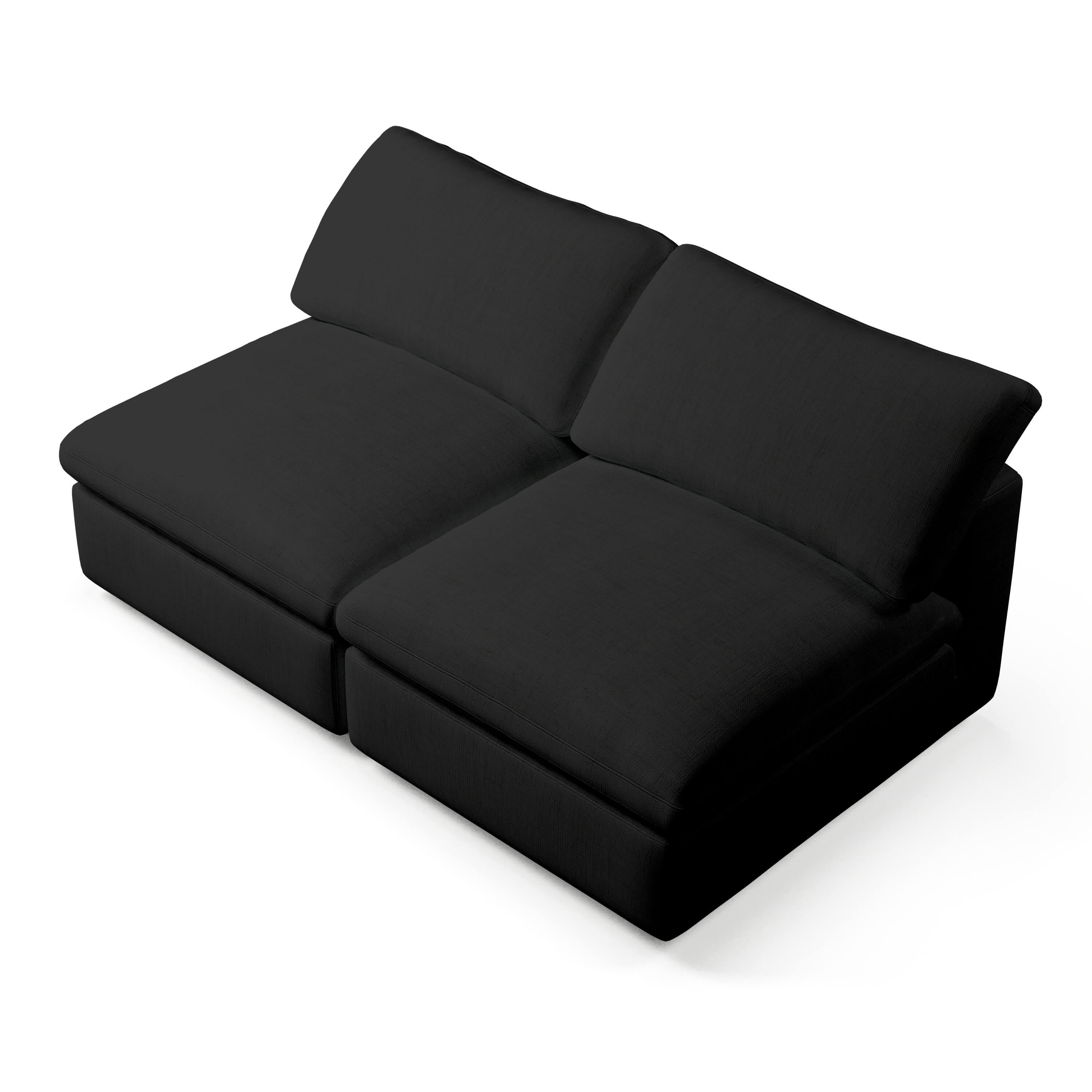 Comfy Modular Sofa - 2-Seater Armless