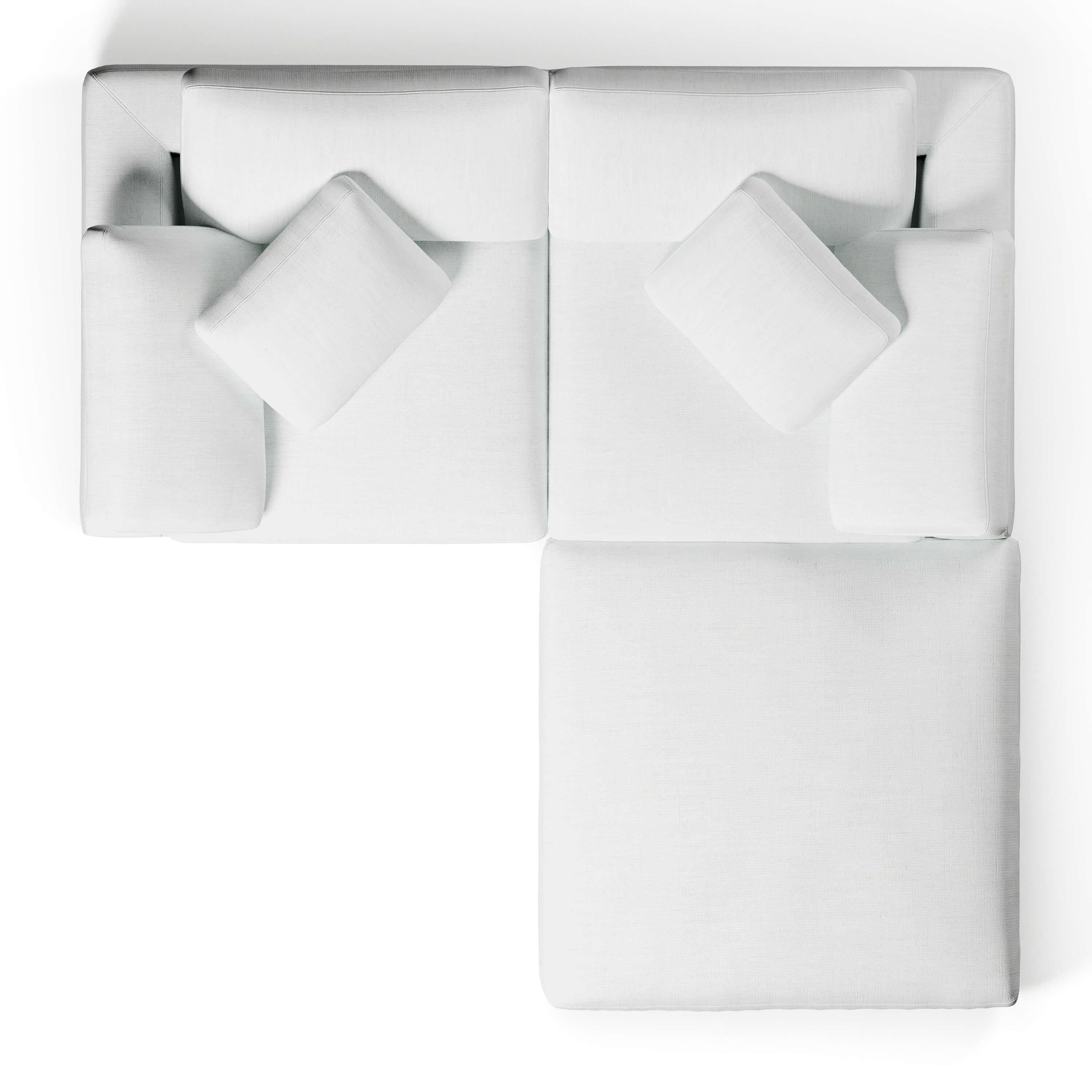 Modular Sofa with Ottoman | 2 Seater and Ottoman | Couch Haus