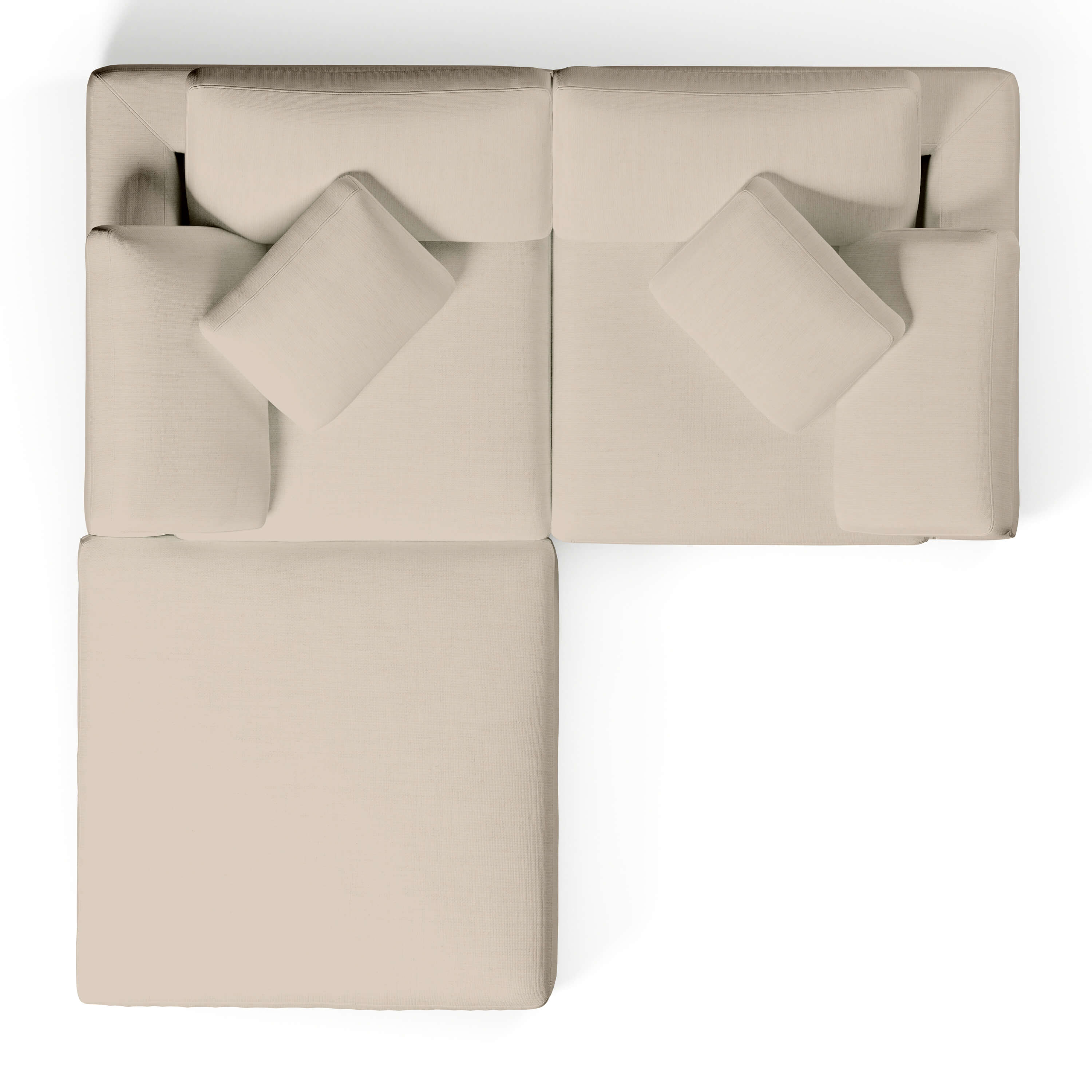 Modular Sofa with Ottoman | 2 Seater and Ottoman | Couch Haus