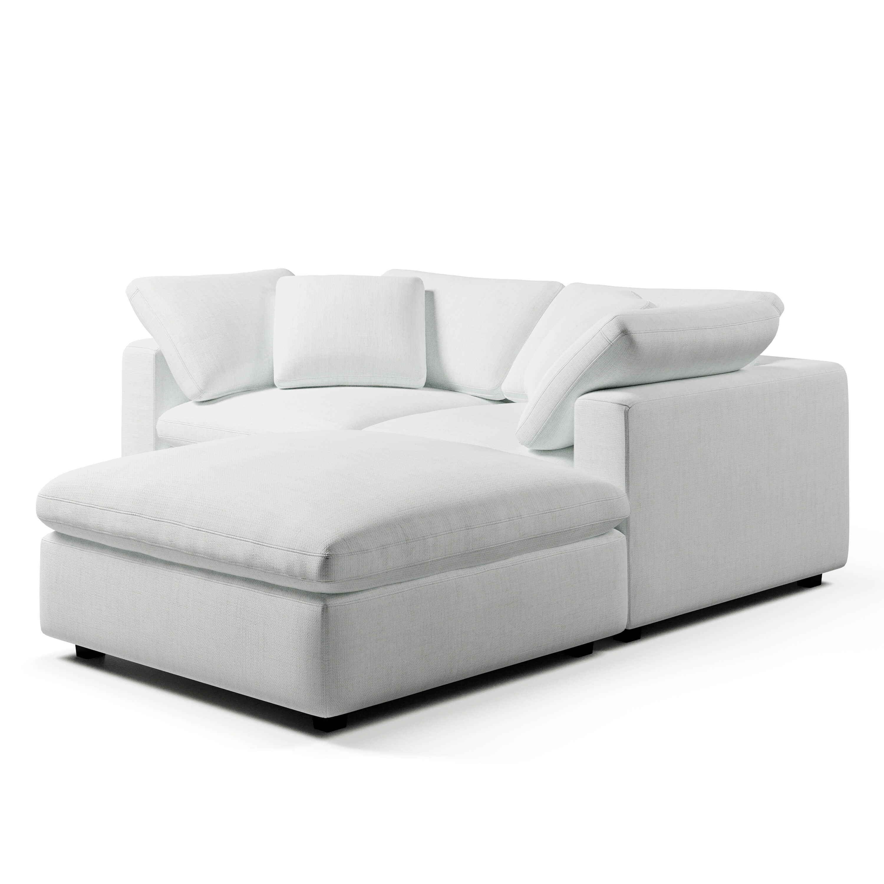 Modular Sofa with Ottoman | 2 Seater and Ottoman | Couch Haus