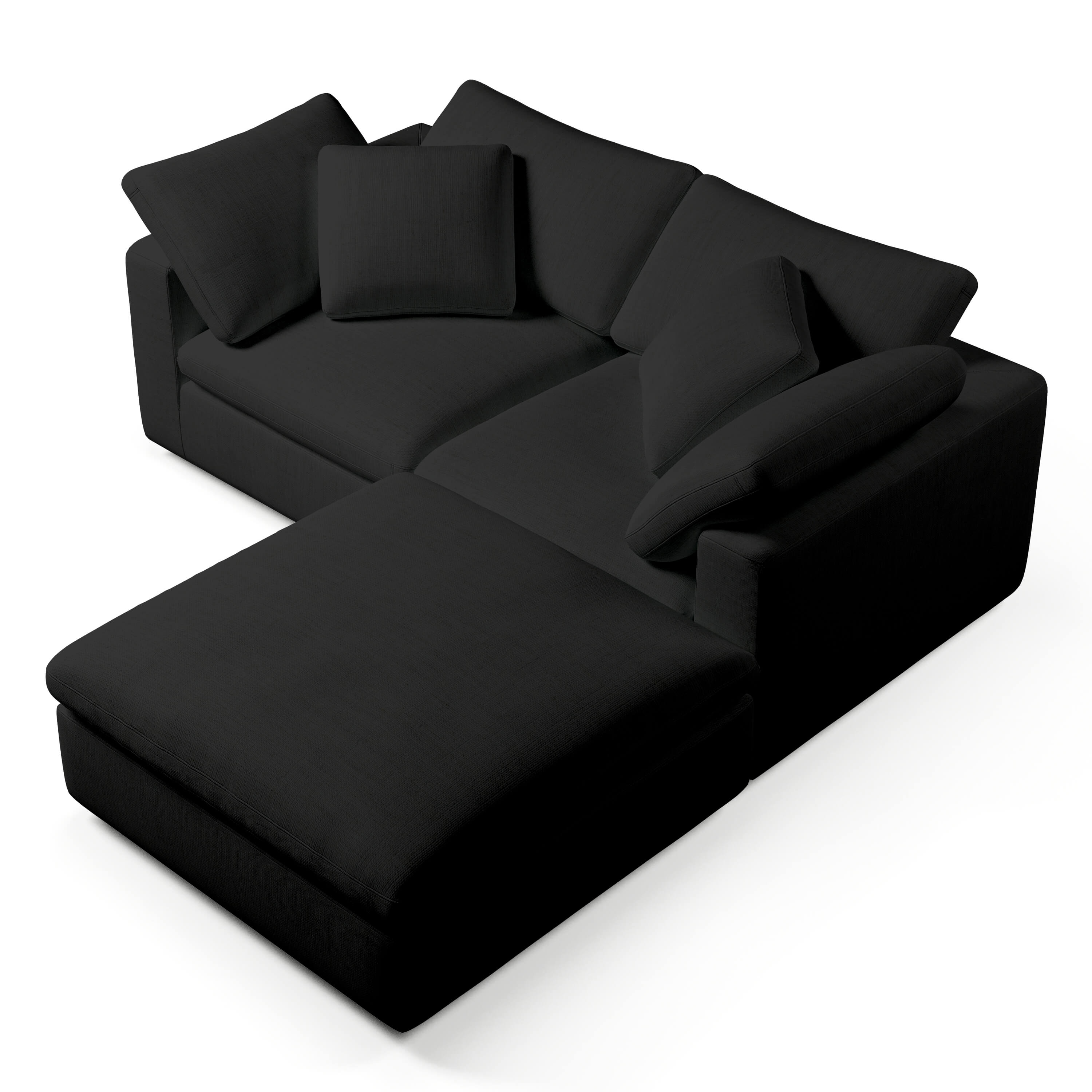 Comfy Modular Sofa - 2-Seater & Ottoman