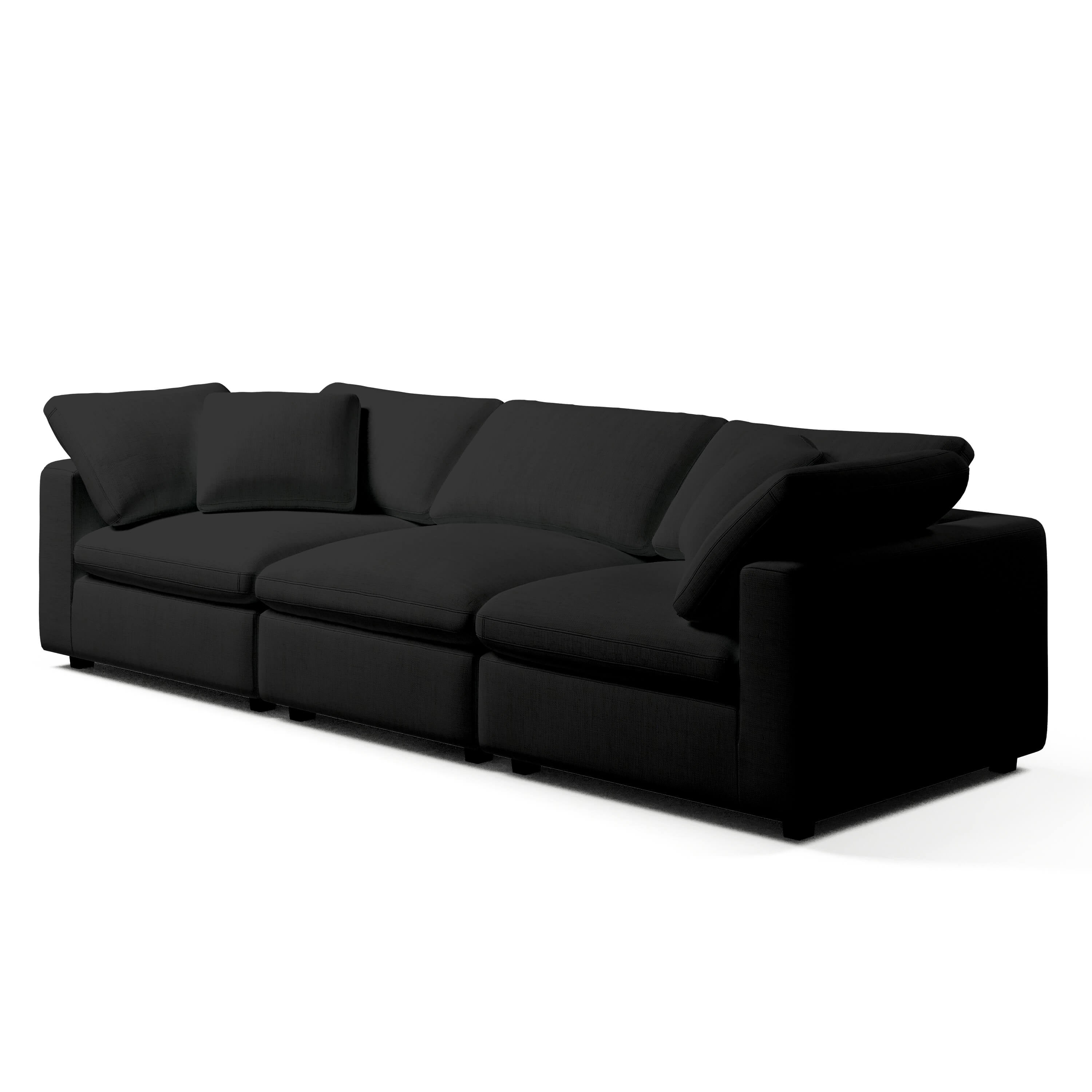 3 Seater White Sofa | Comfy Modular Sofa | Couch Haus