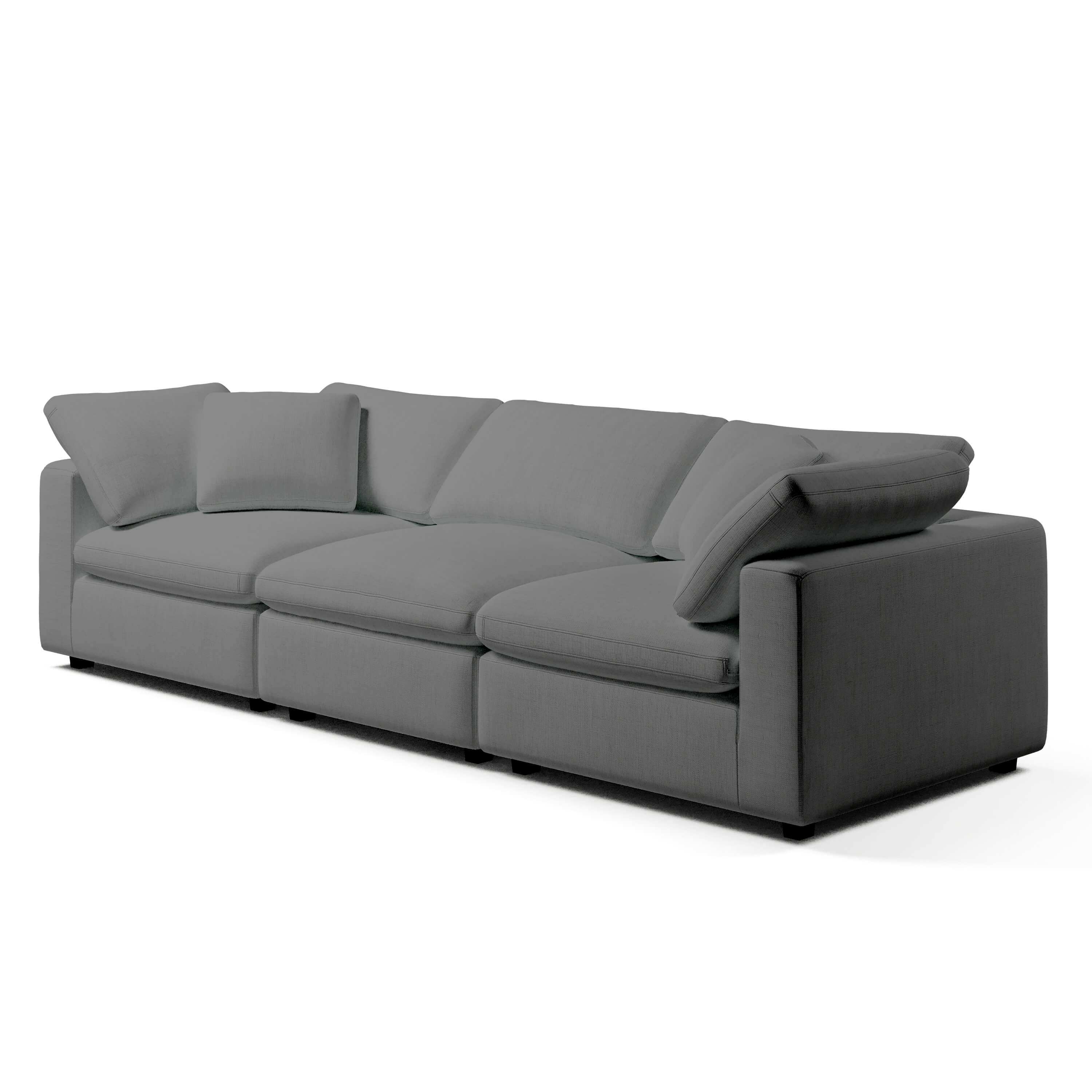 3 Seater White Sofa | Comfy Modular Sofa | Couch Haus