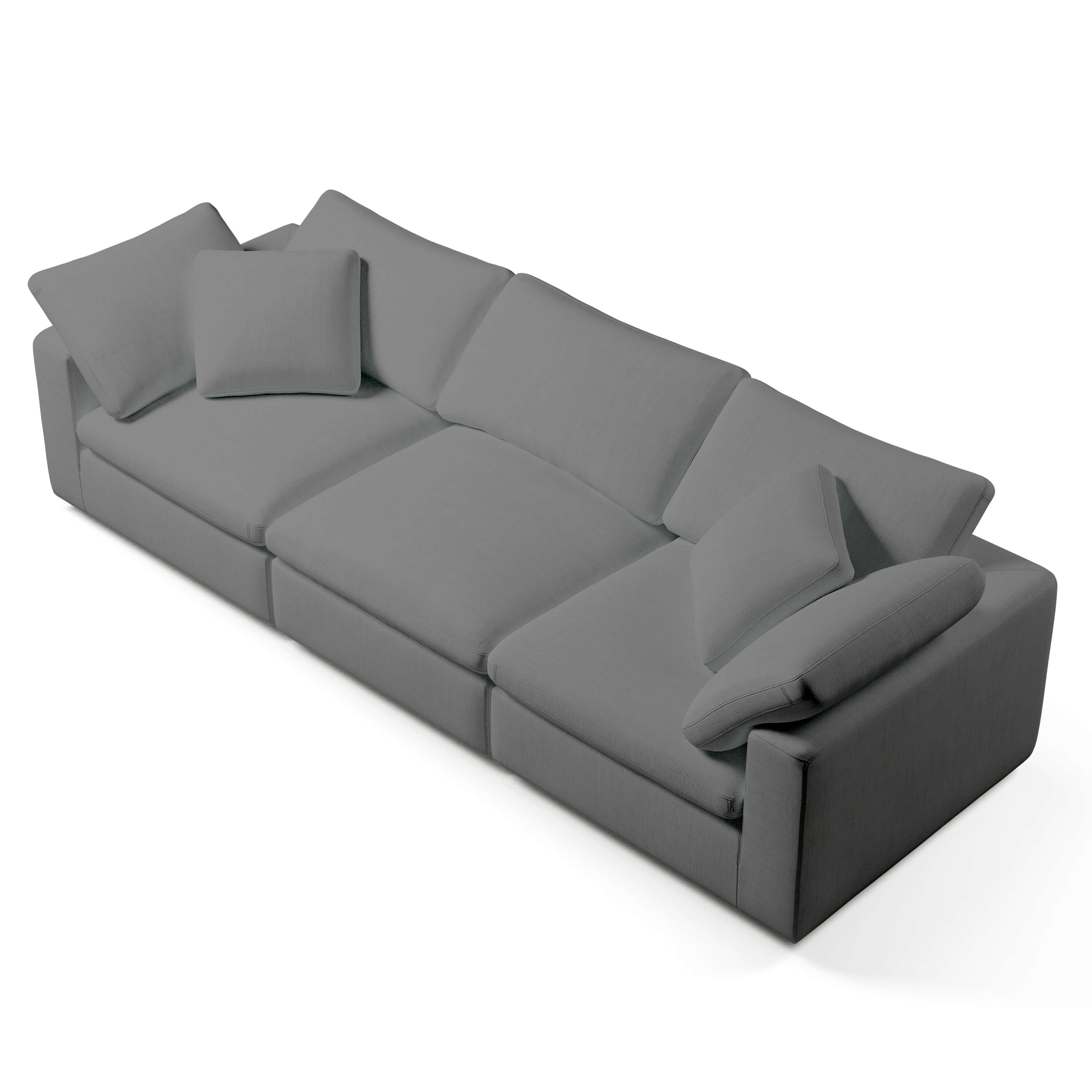 3 Seater White Sofa | Comfy Modular Sofa | Couch Haus