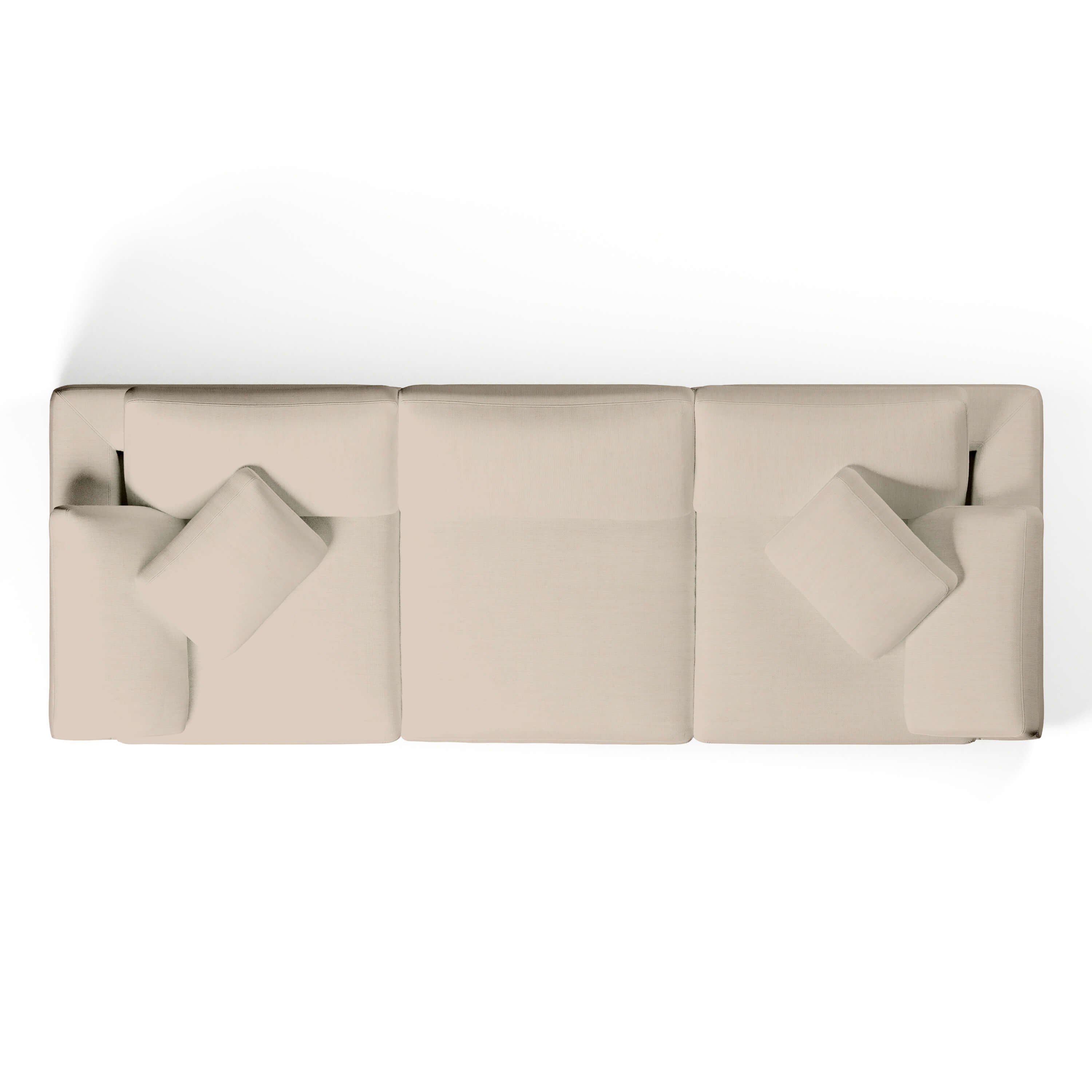 3 Seater White Sofa | Comfy Modular Sofa | Couch Haus