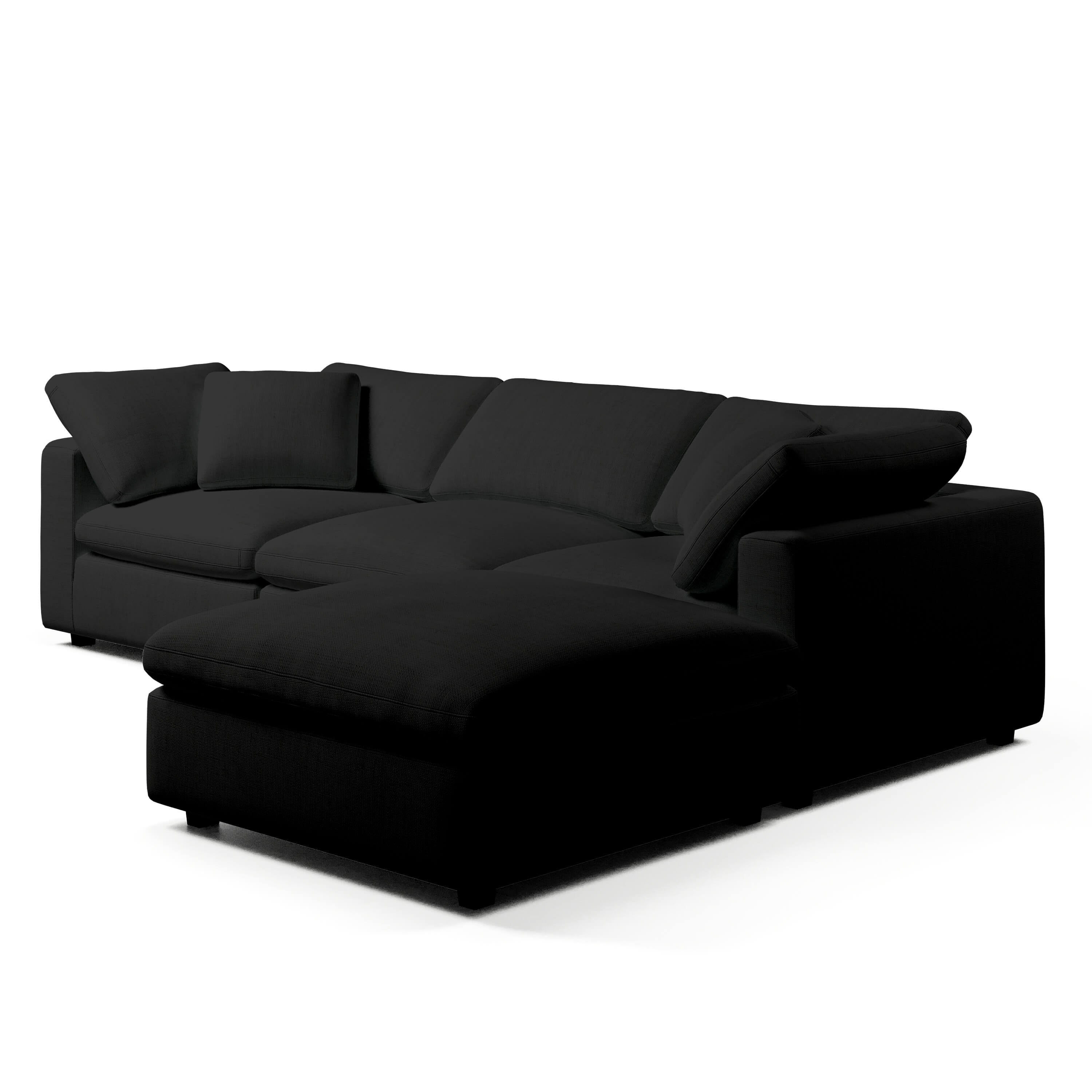 Comfy Modular Sofa - 3-Seater & Ottoman