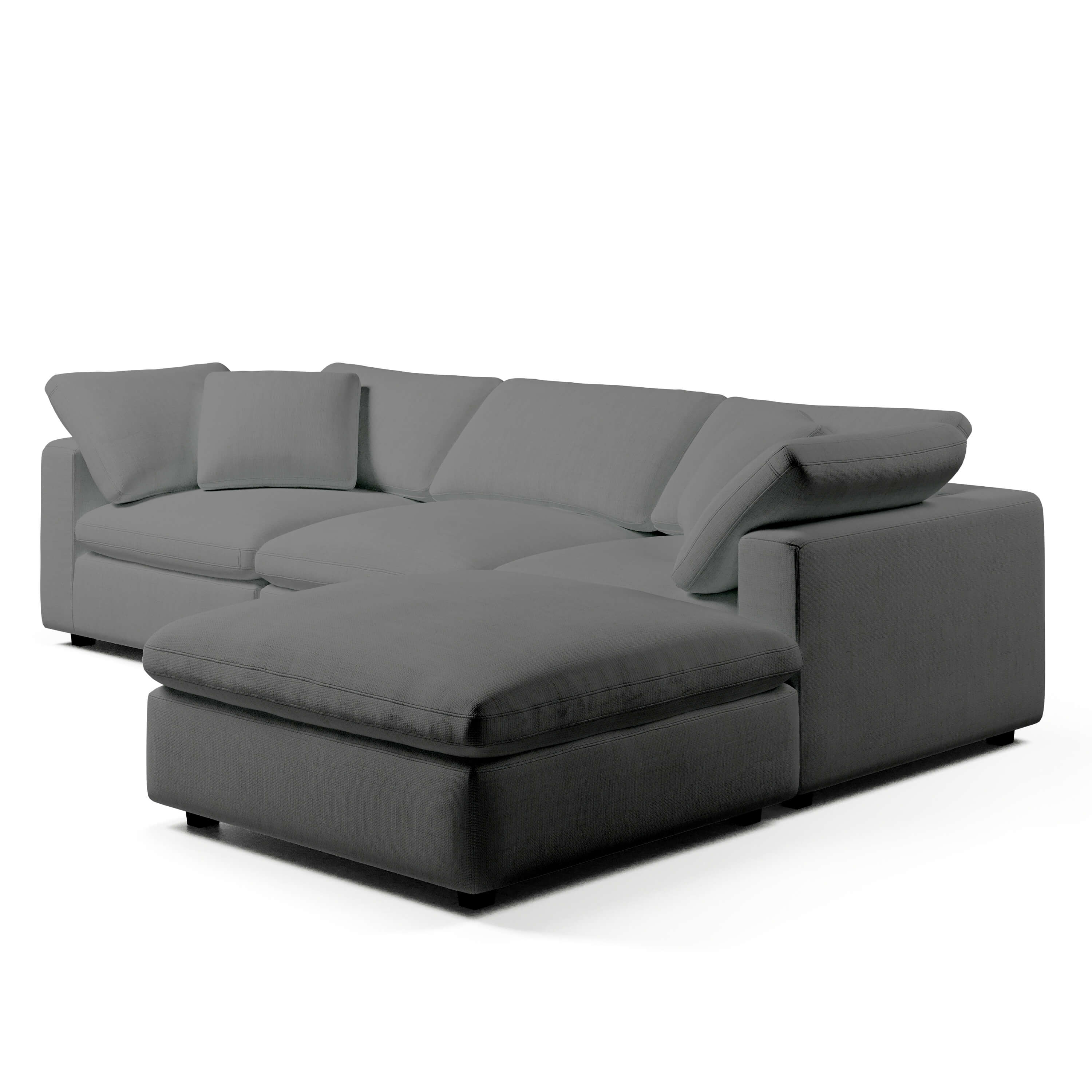 Comfy Modular Sofa - 3-Seater & Ottoman