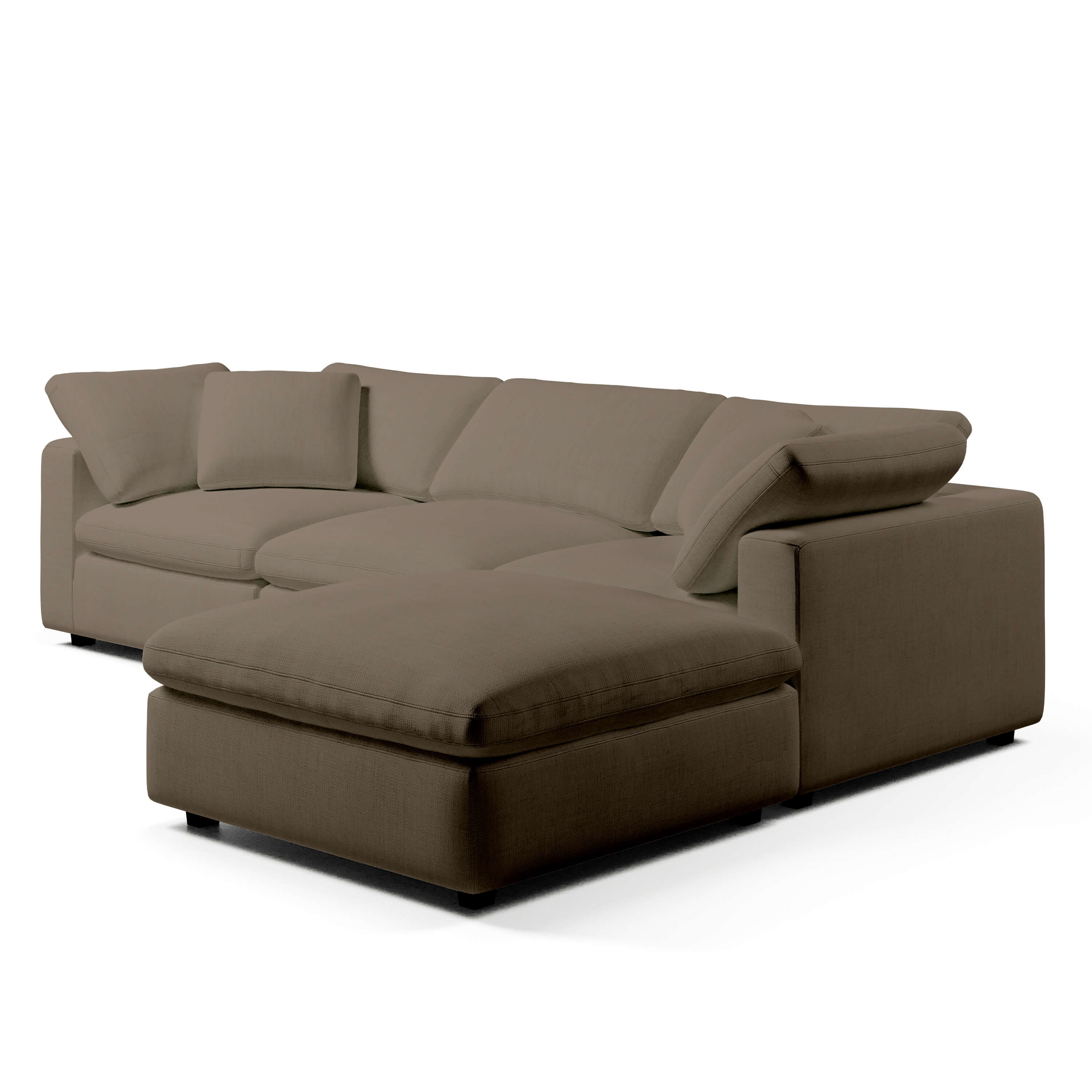 Comfy Modular Sofa - 3-Seater & Ottoman