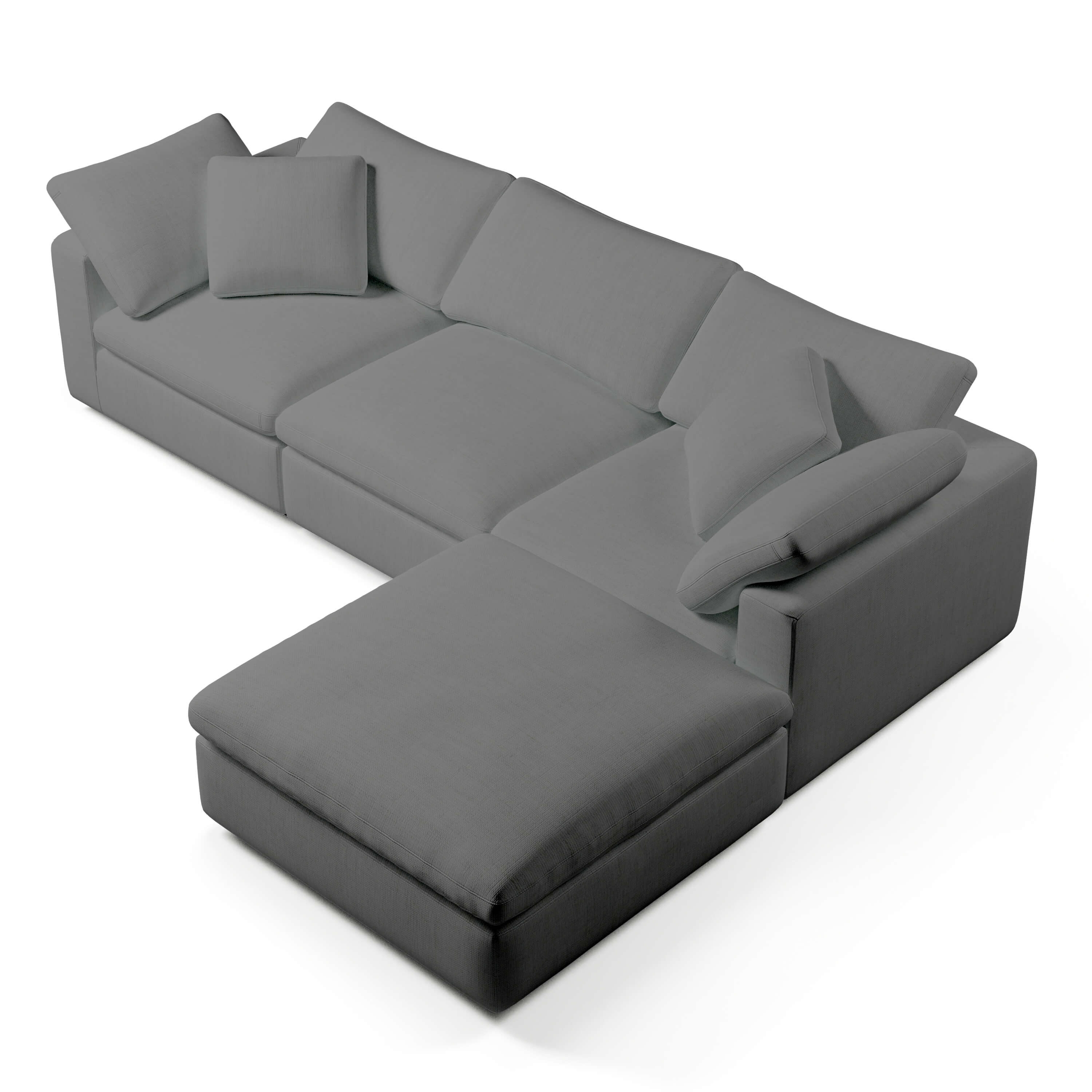 Comfy Modular Sofa - 3-Seater & Ottoman
