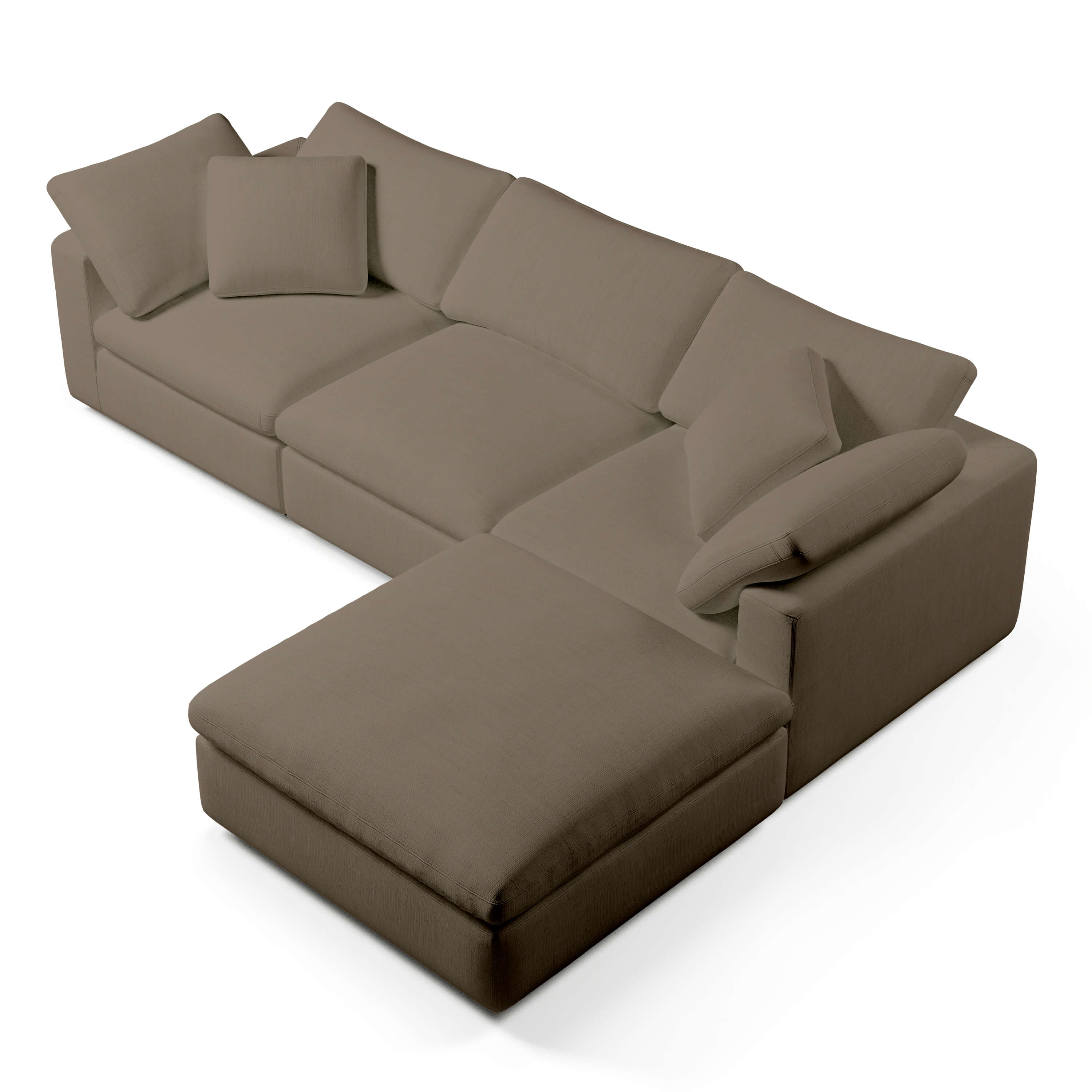 Comfy Modular Sofa - 3-Seater & Ottoman