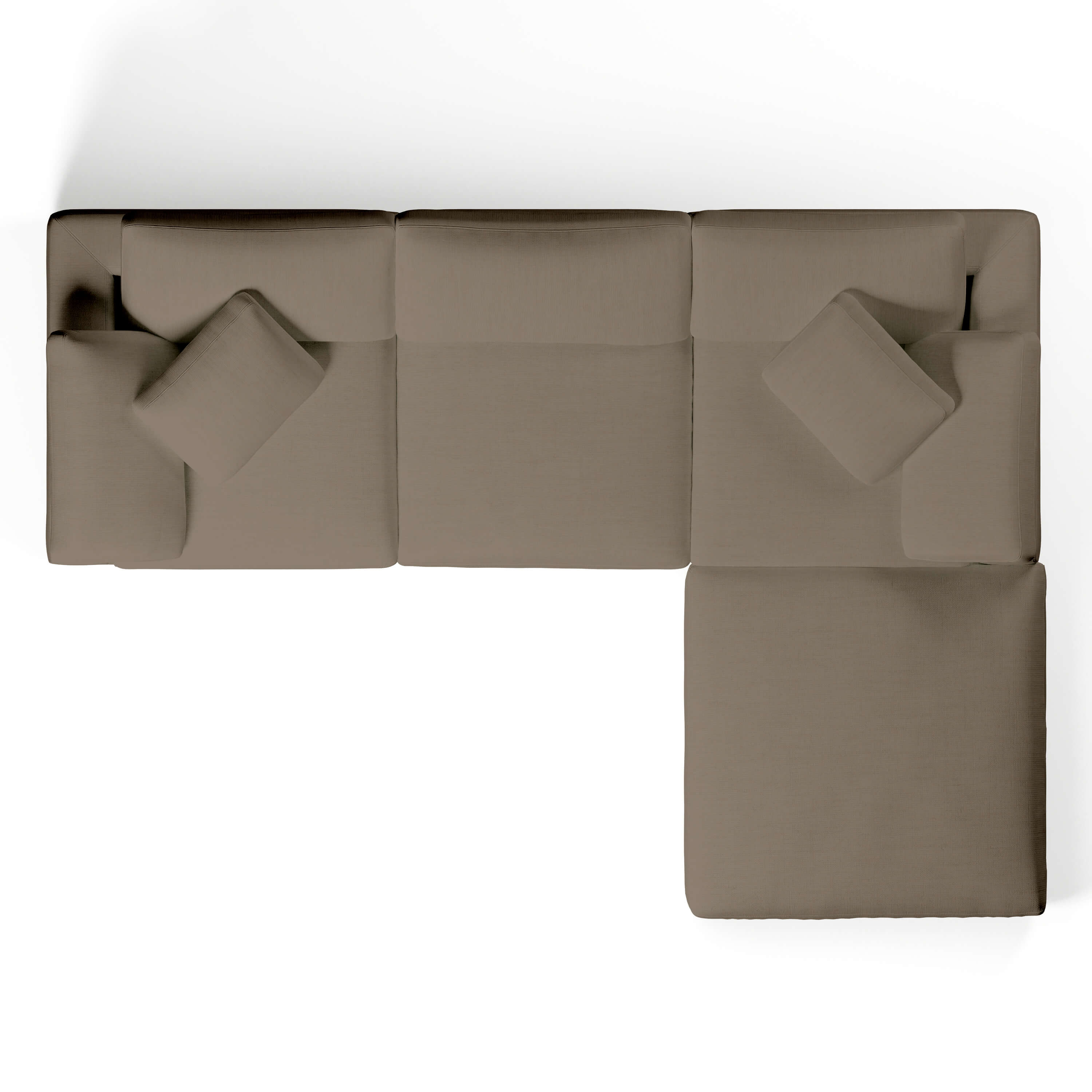 Comfy Modular Sofa - 3-Seater & Ottoman