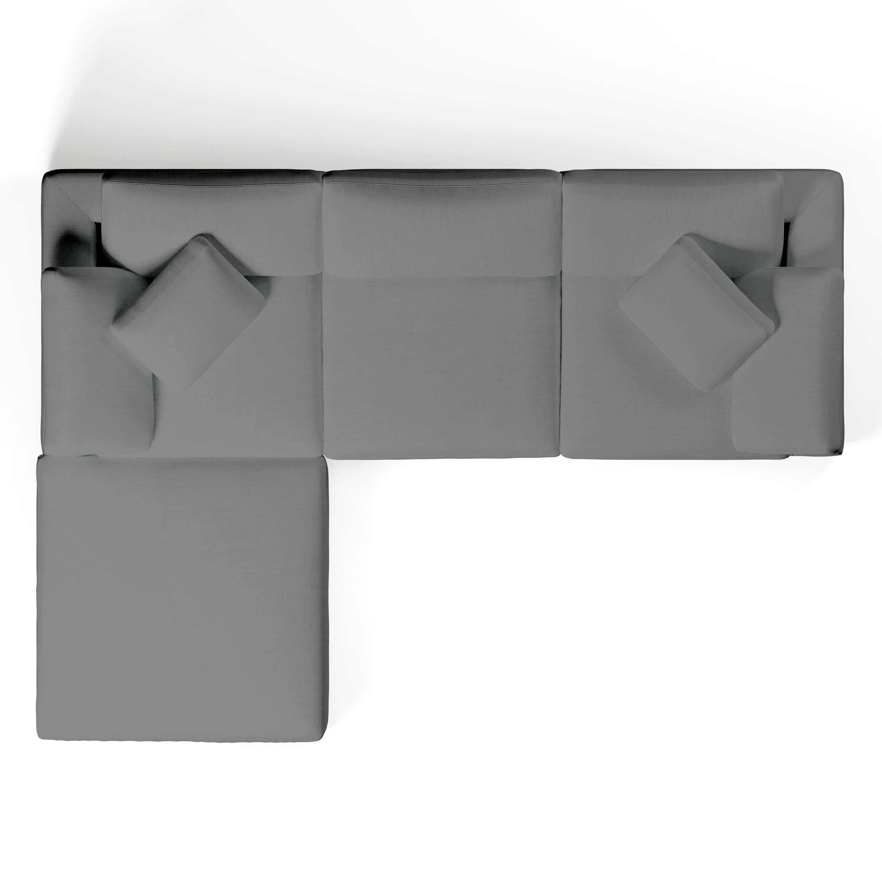 Comfy Modular Sofa - 3-Seater & Ottoman