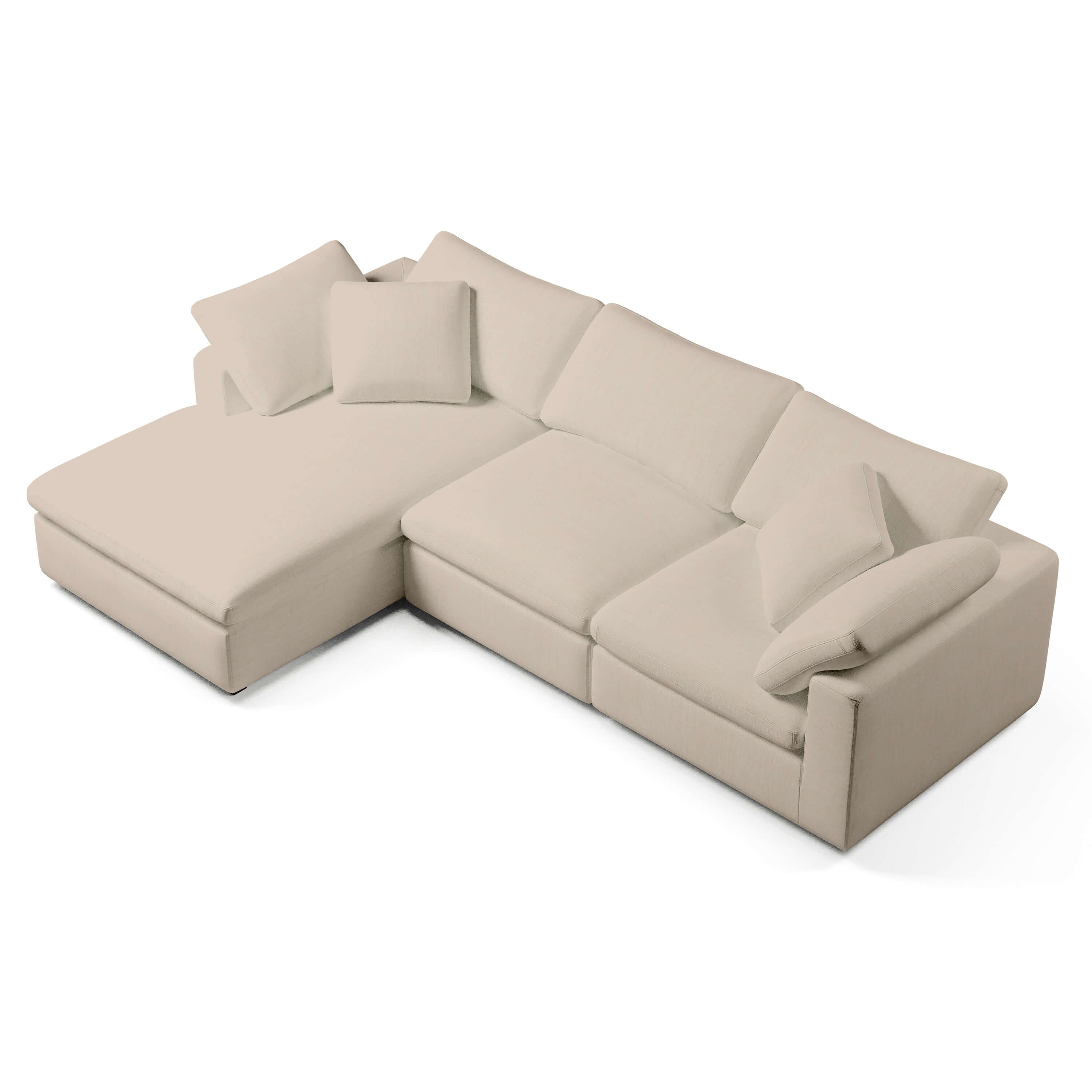 3 Seater Chaise Sofa | Left Hand Facing Sofa | Couch Haus