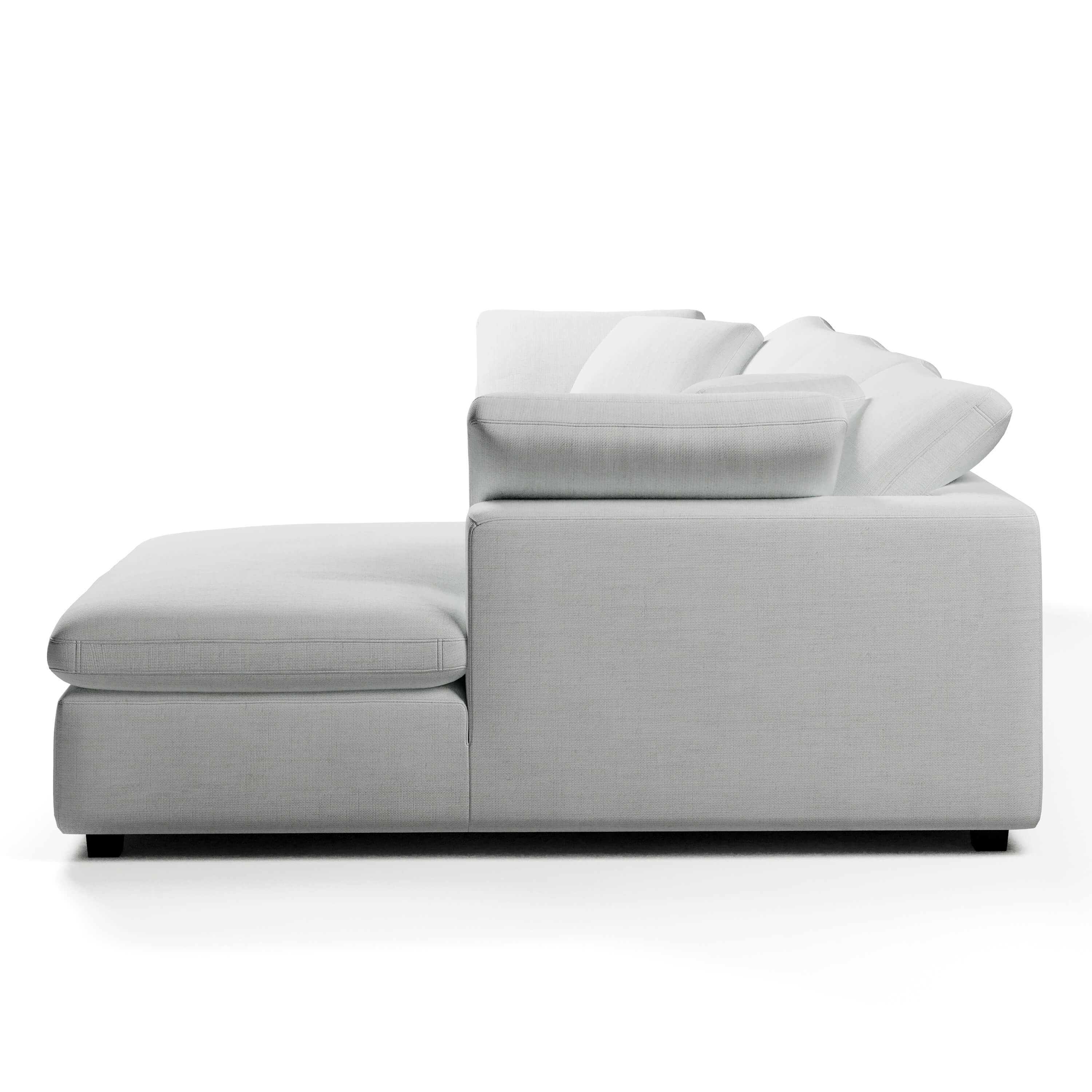 White Chaise Sofa | Modular 3 Seater Sofa | Couch Haus