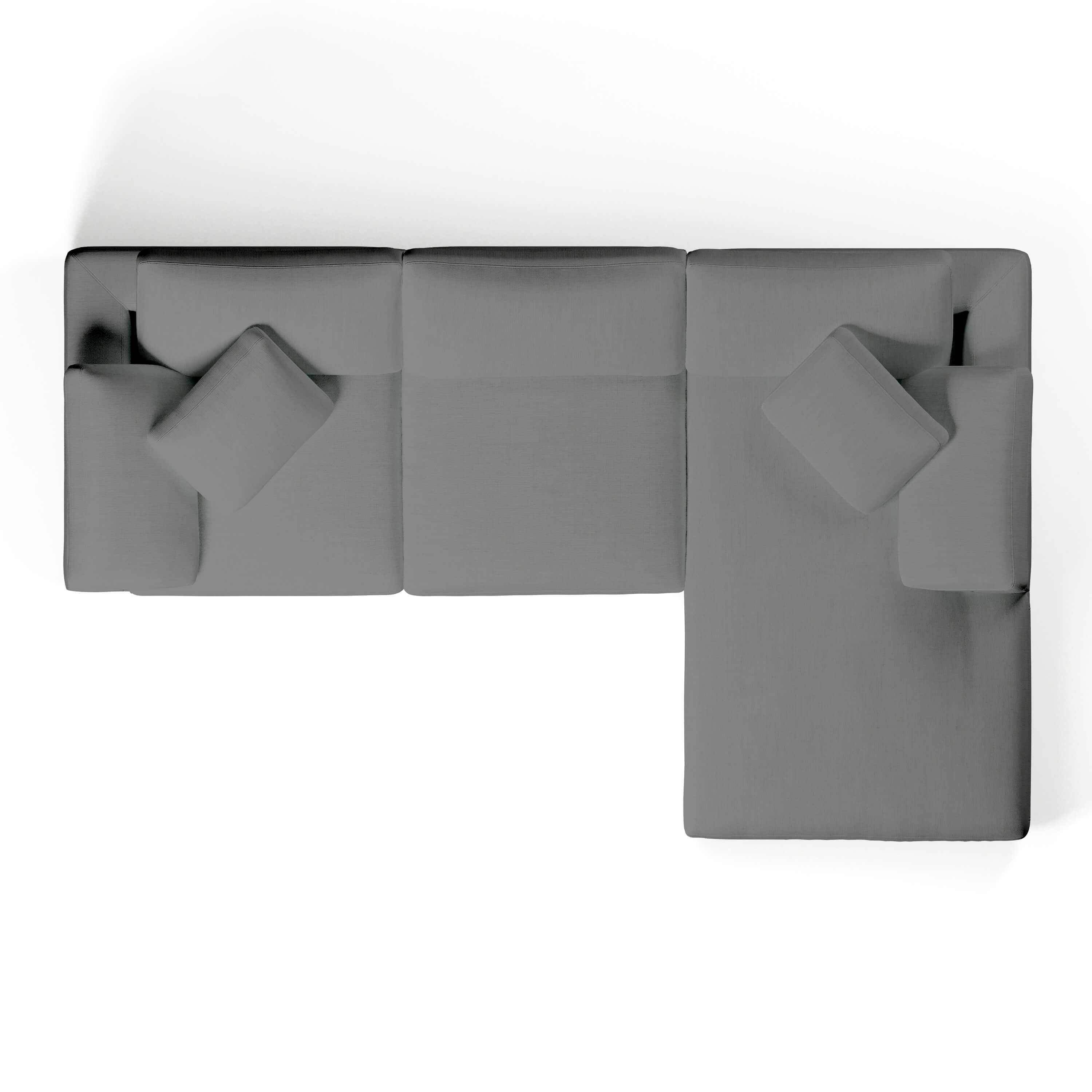 White Chaise Sofa | Modular 3 Seater Sofa | Couch Haus