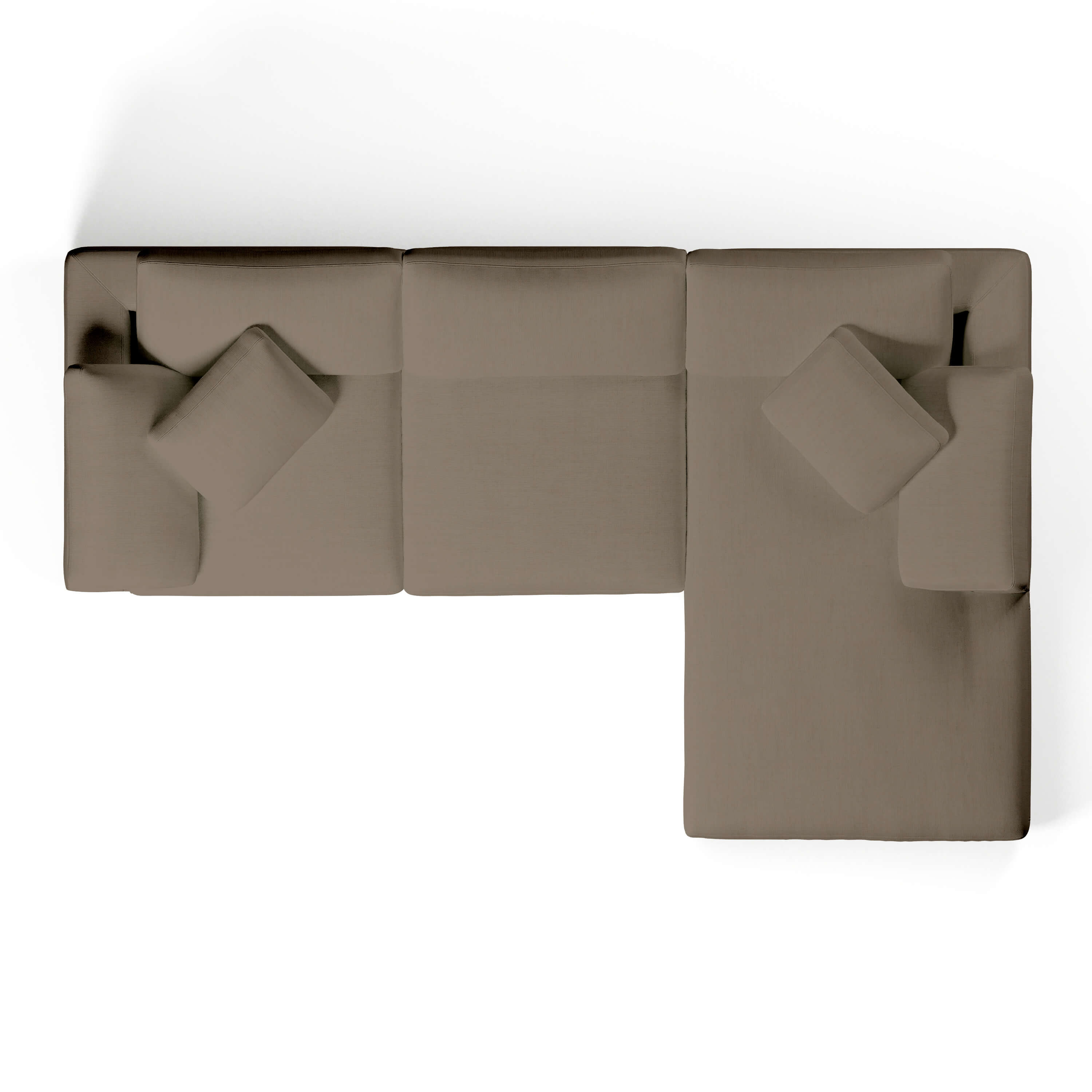 White Chaise Sofa | Modular 3 Seater Sofa | Couch Haus