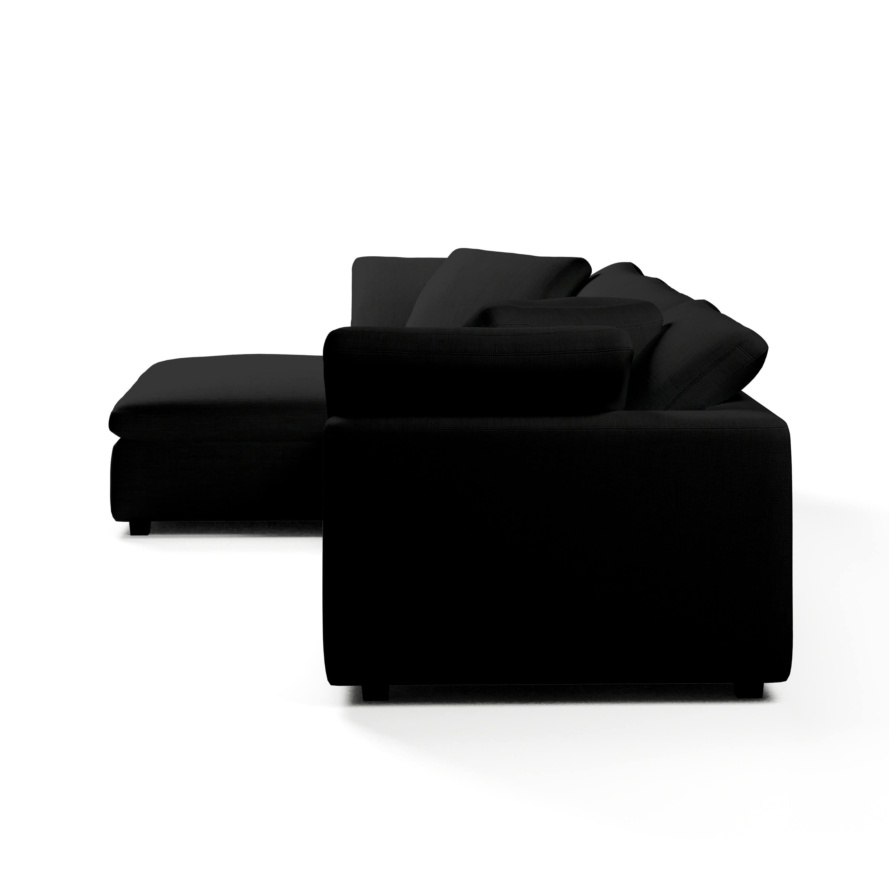 Comfy Modular Sofa - 3-Seater Left-Arm Chaise Bench-Seat