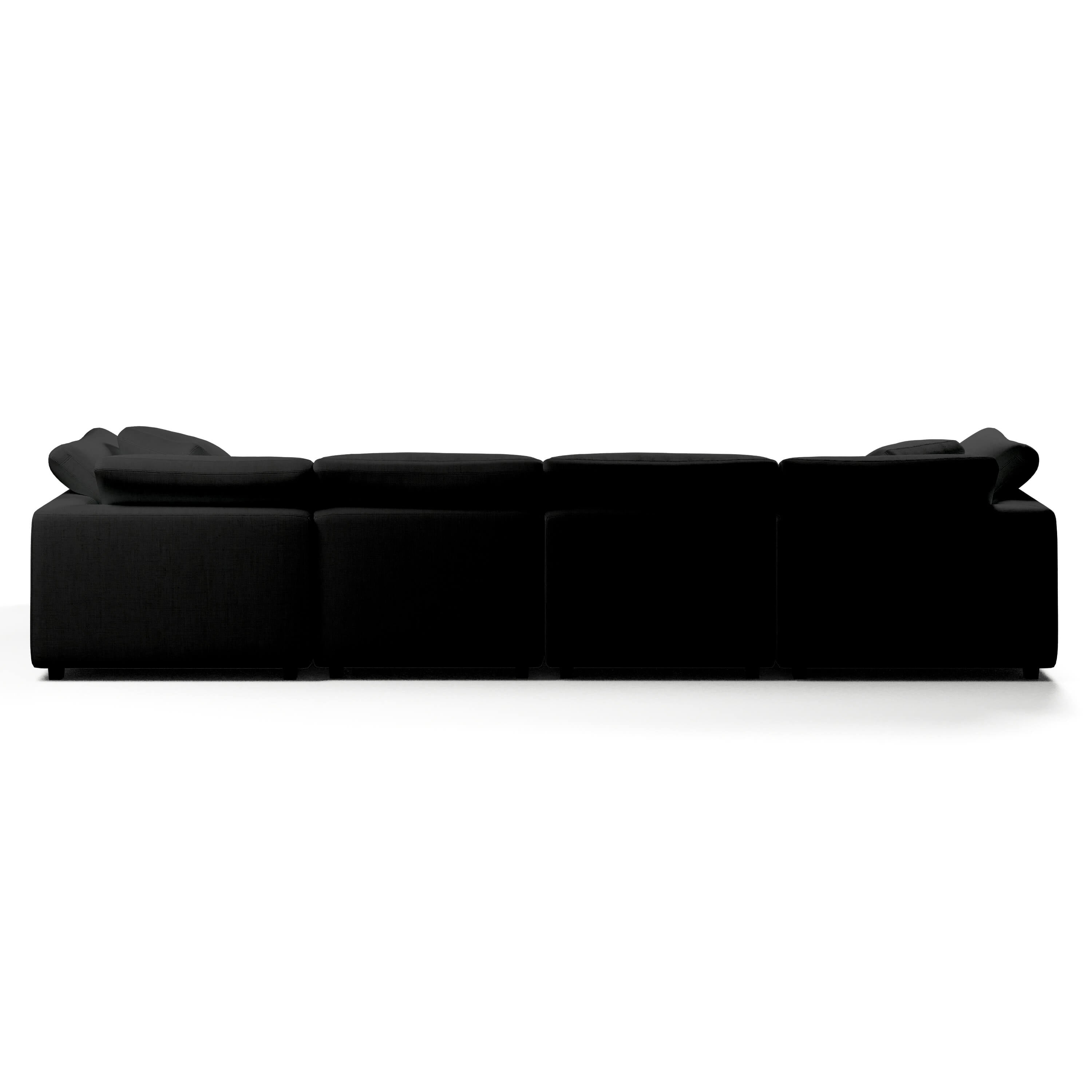 Comfy Modular Sofa - 4-Seater Chaise Sectional - Right Hand Facing