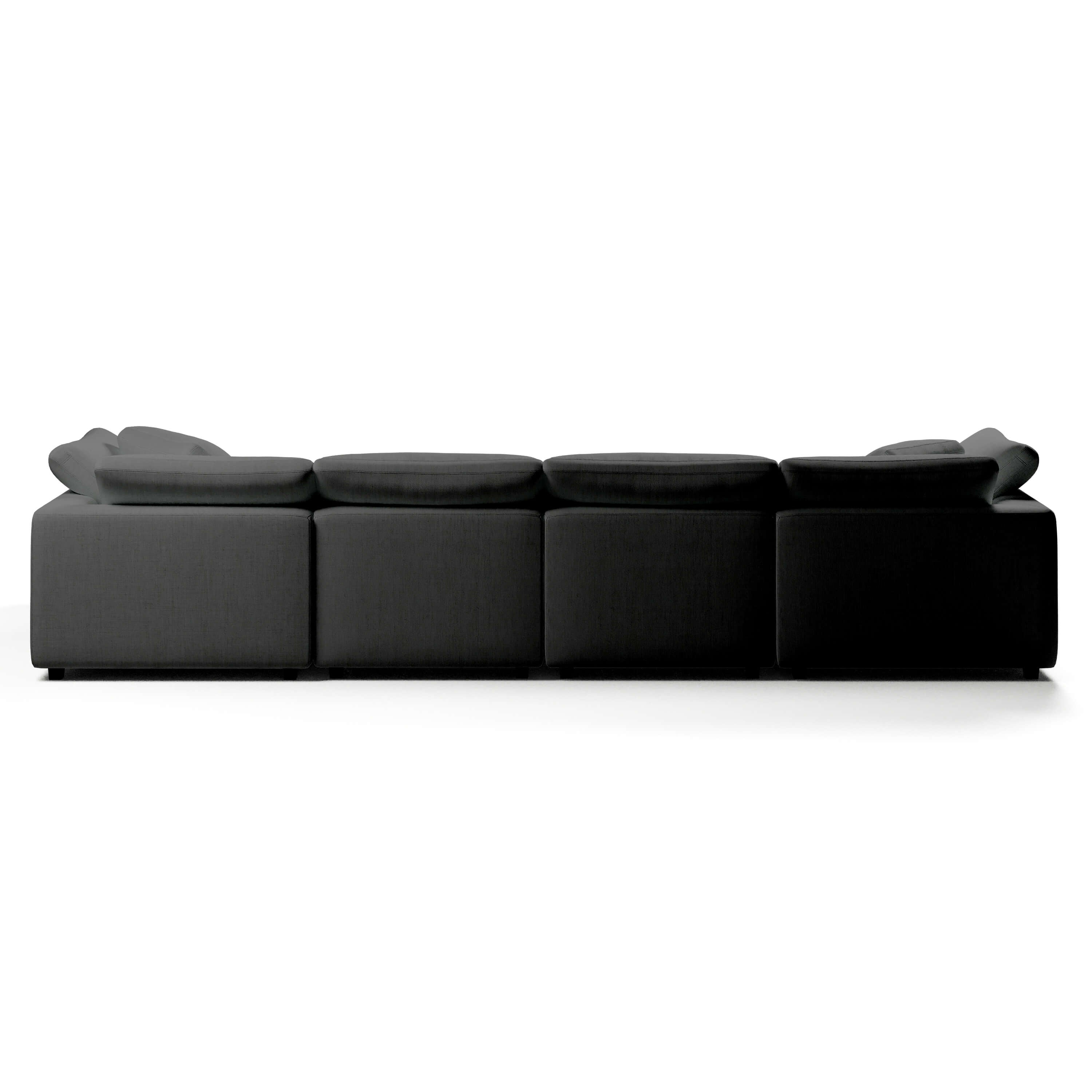 Comfy Modular Sofa - 4-Seater Chaise Sectional - Right Hand Facing