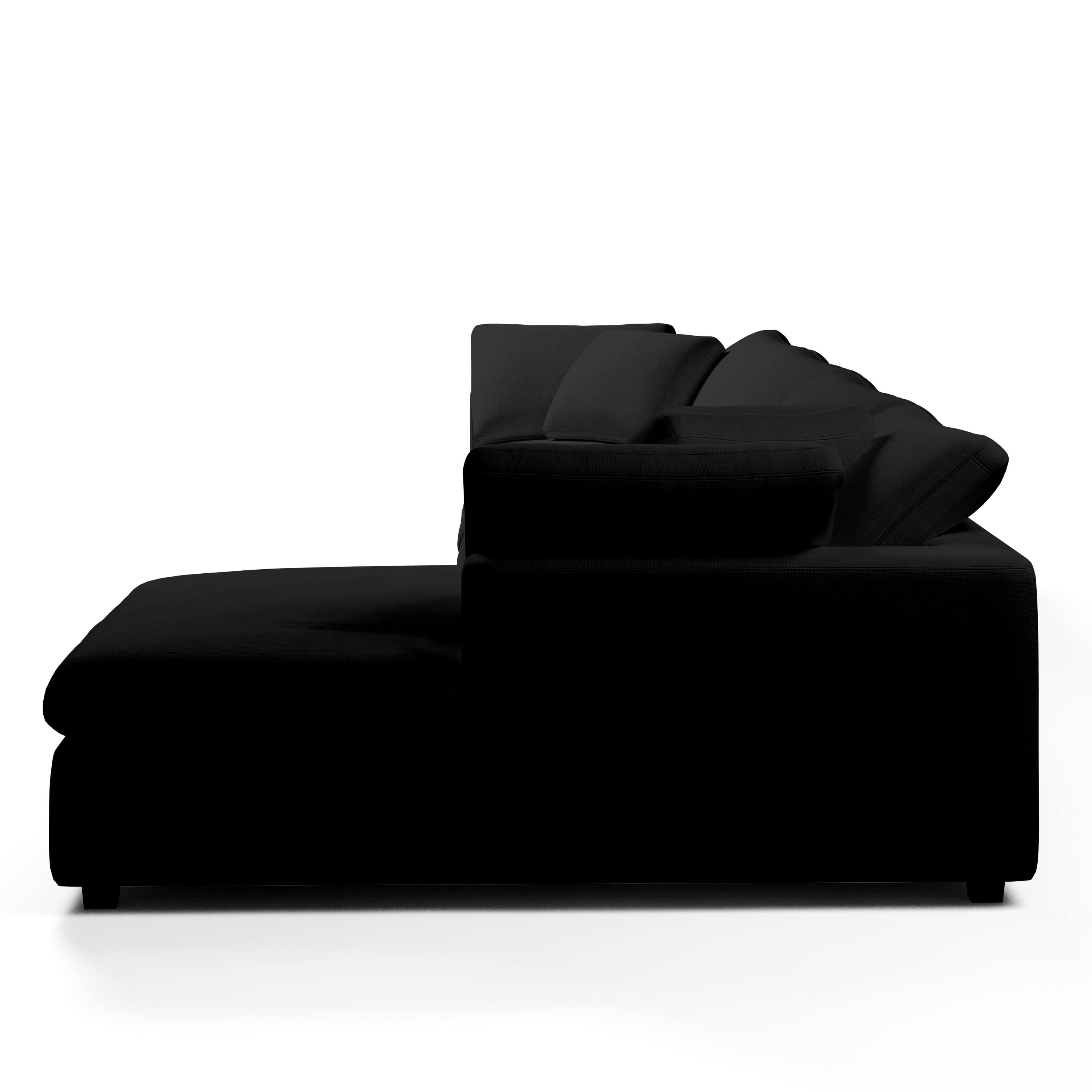 Comfy Modular Sofa - 4-Seater Chaise Sectional - Right Hand Facing