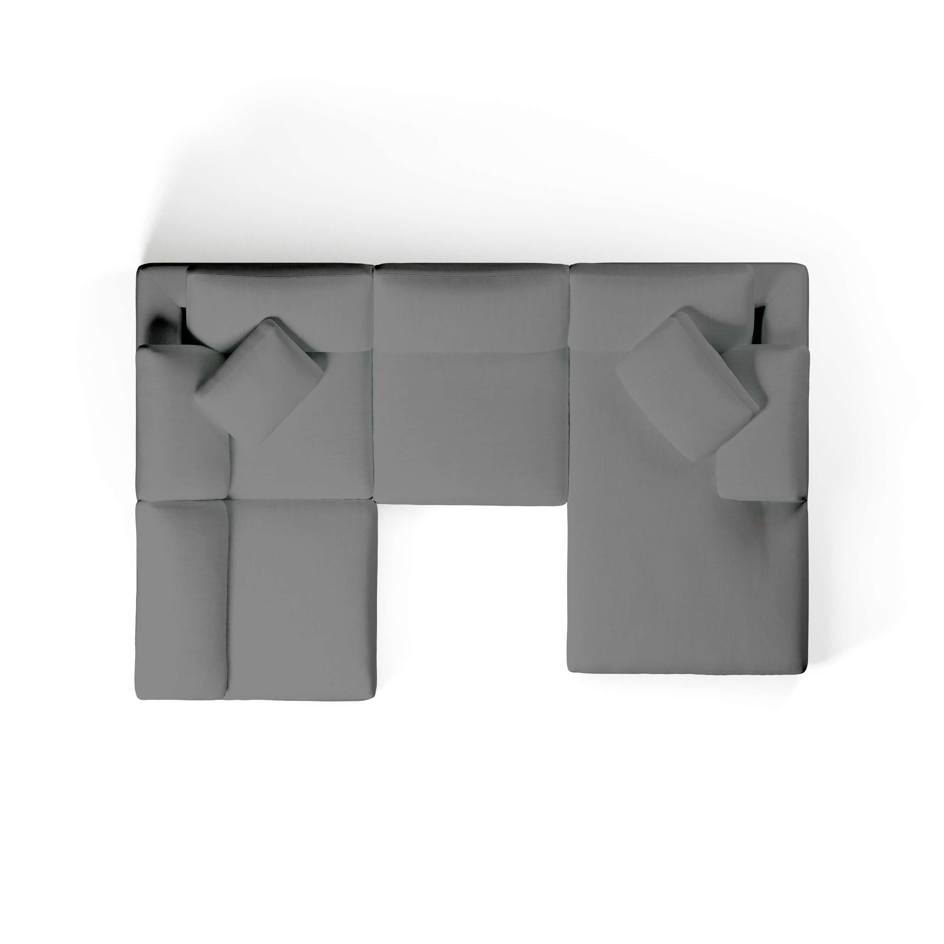 Comfy Modular Sofa - 4-Seater Chaise Sectional - Right Hand Facing