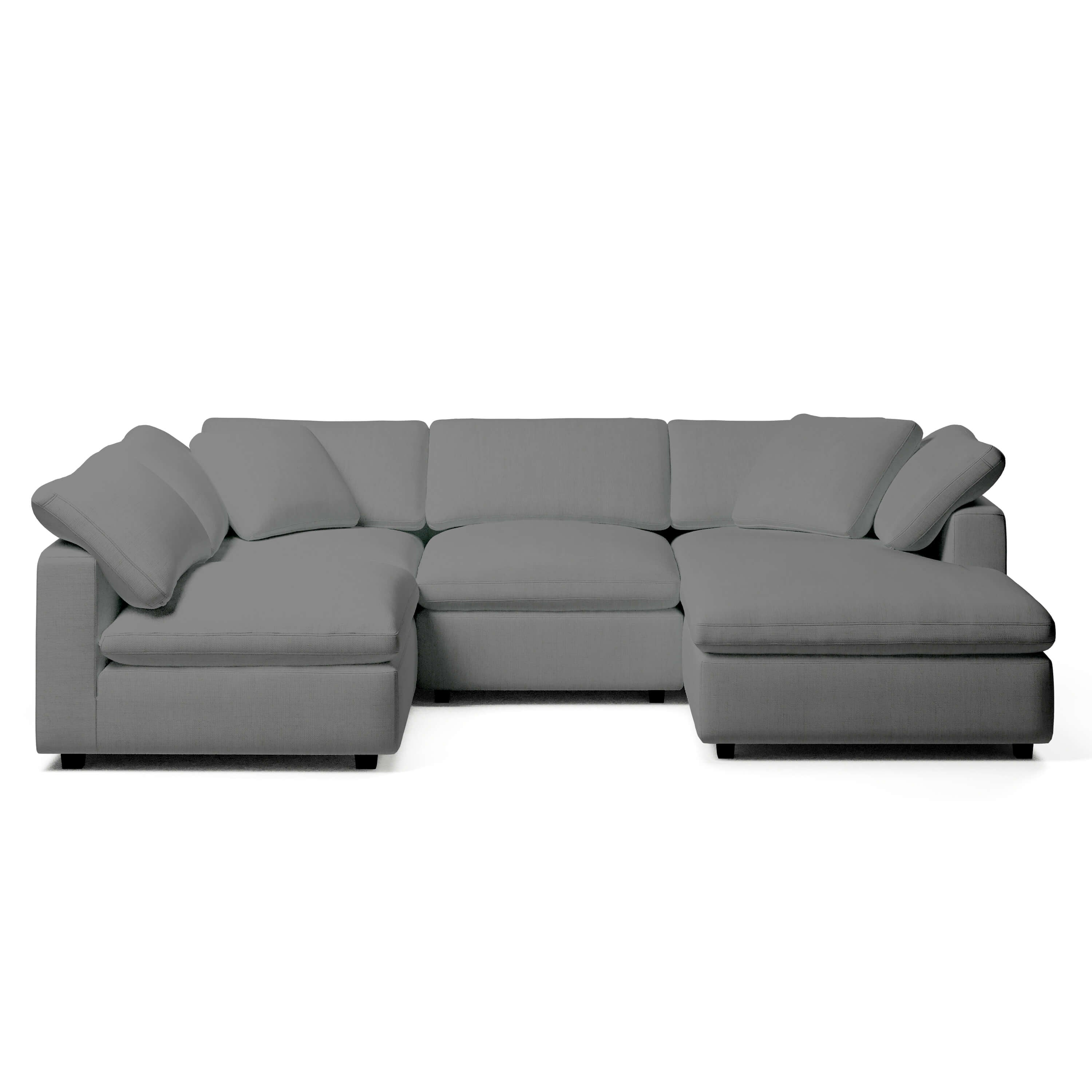 Comfy Modular Sofa - 4-Seater Chaise Sectional - Right Hand Facing