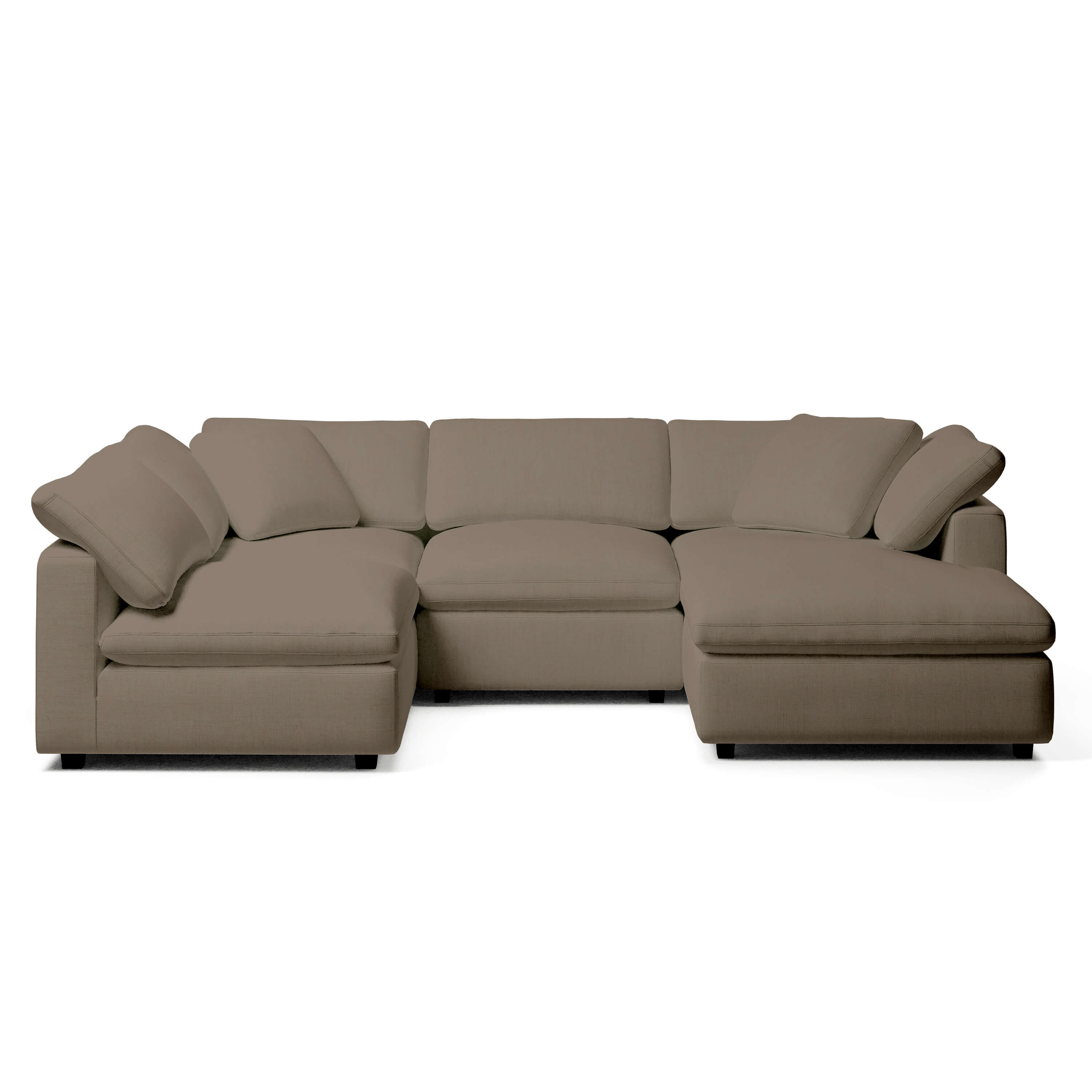 Comfy Modular Sofa - 4-Seater Chaise Sectional - Right Hand Facing
