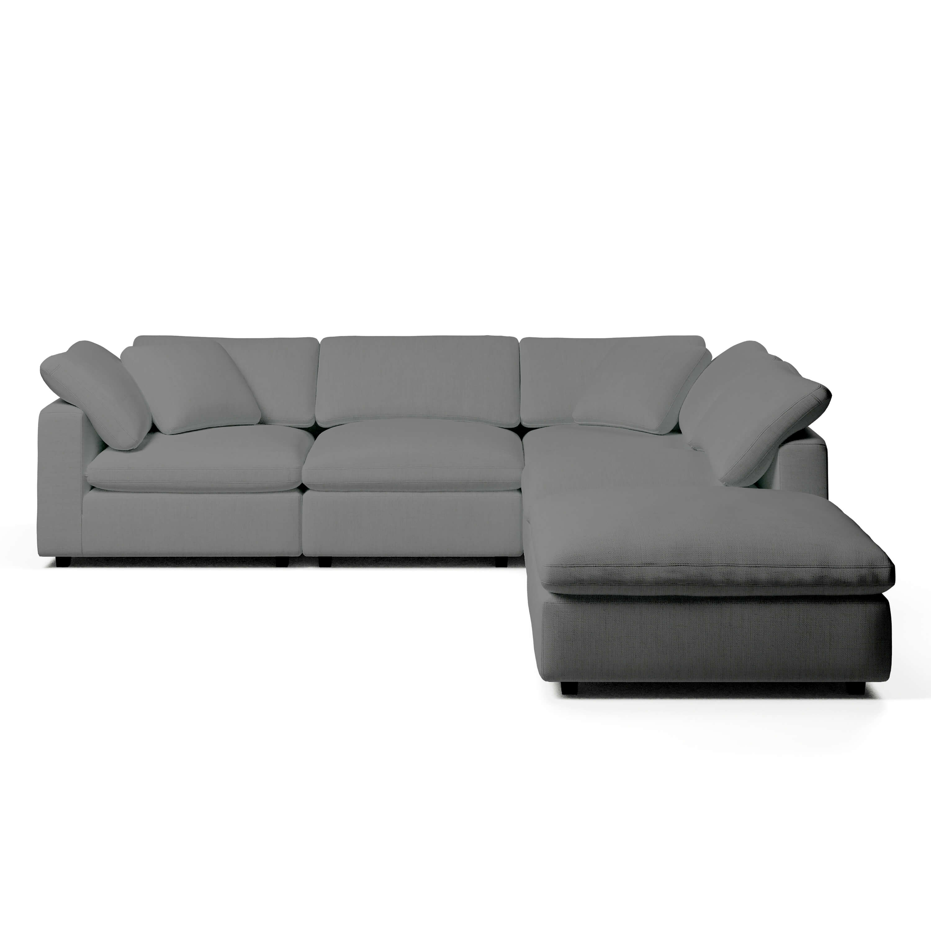 L-Shape Couch with Ottoman | Comfy Modular Sofa | Couch Haus