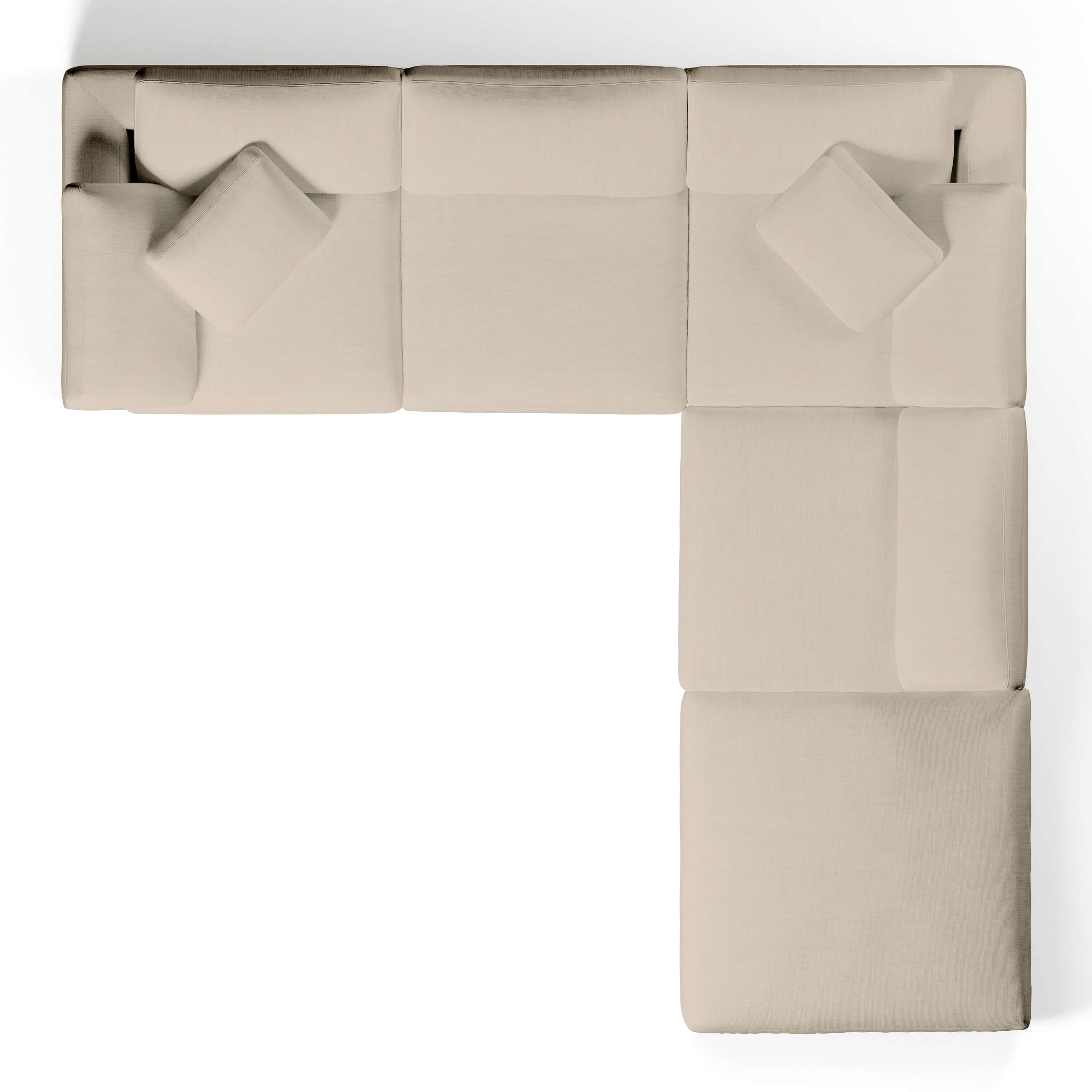 L-Shape Couch with Ottoman | Comfy Modular Sofa | Couch Haus