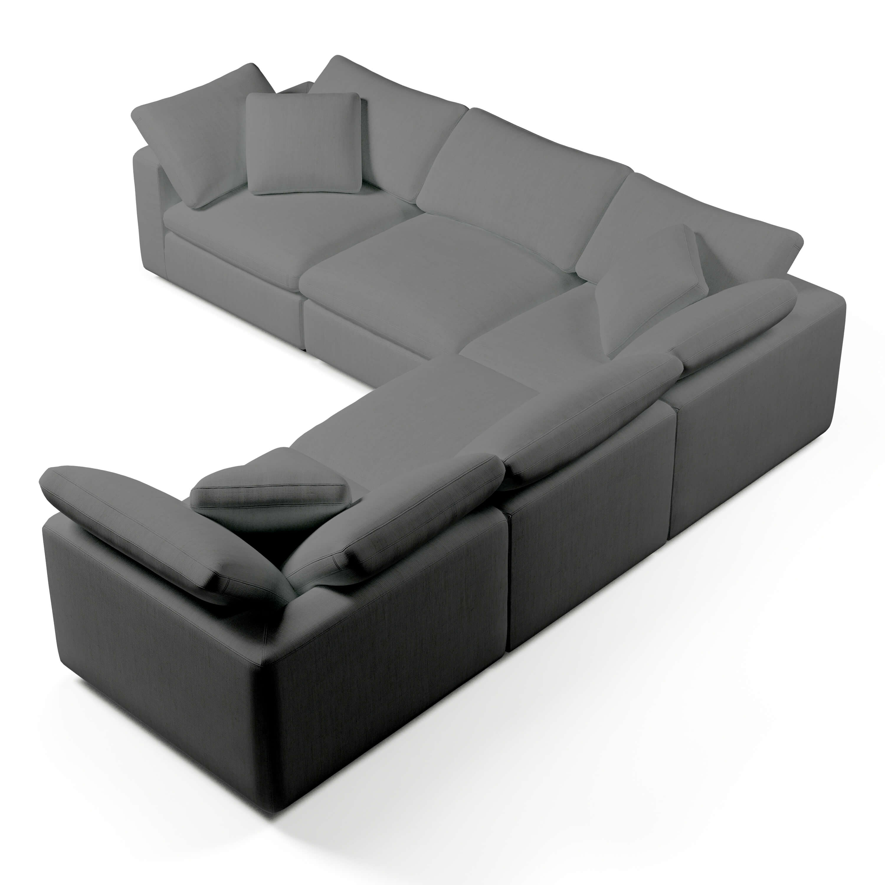 Comfy Modular Sofa - 5-Seater Modular L-Sectional