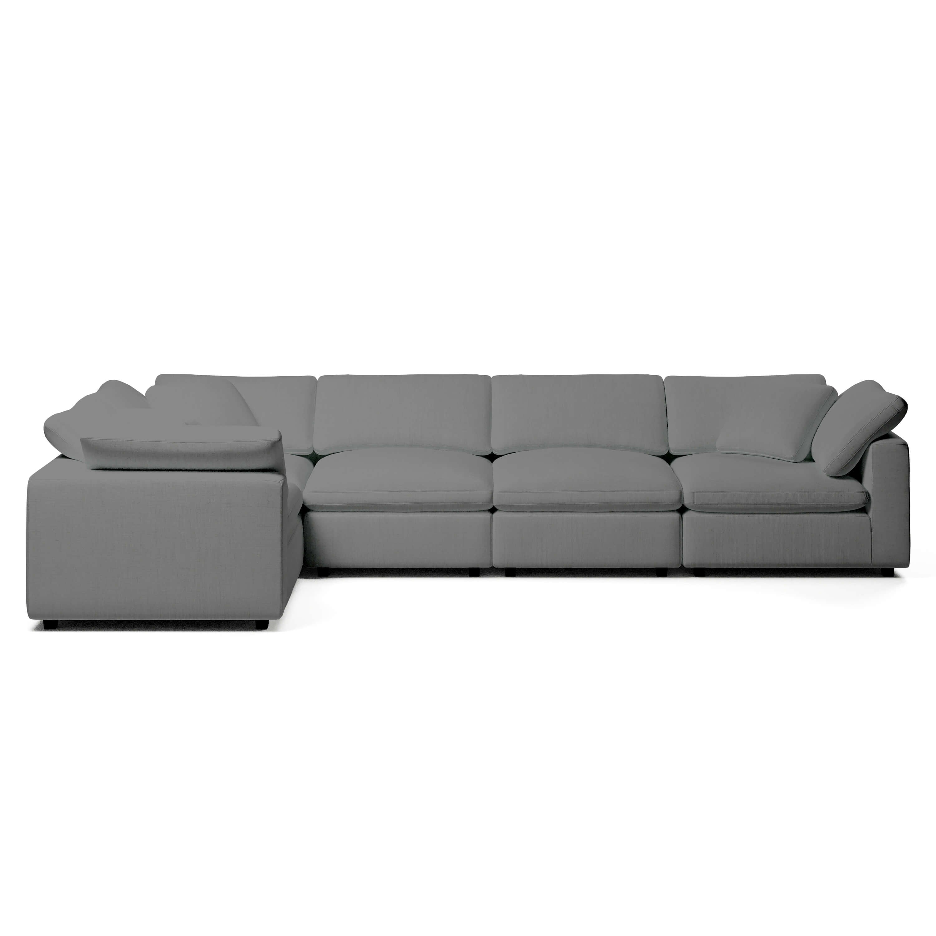 Comfy Modular Sofa - 5-Seater Modular L-Sectional
