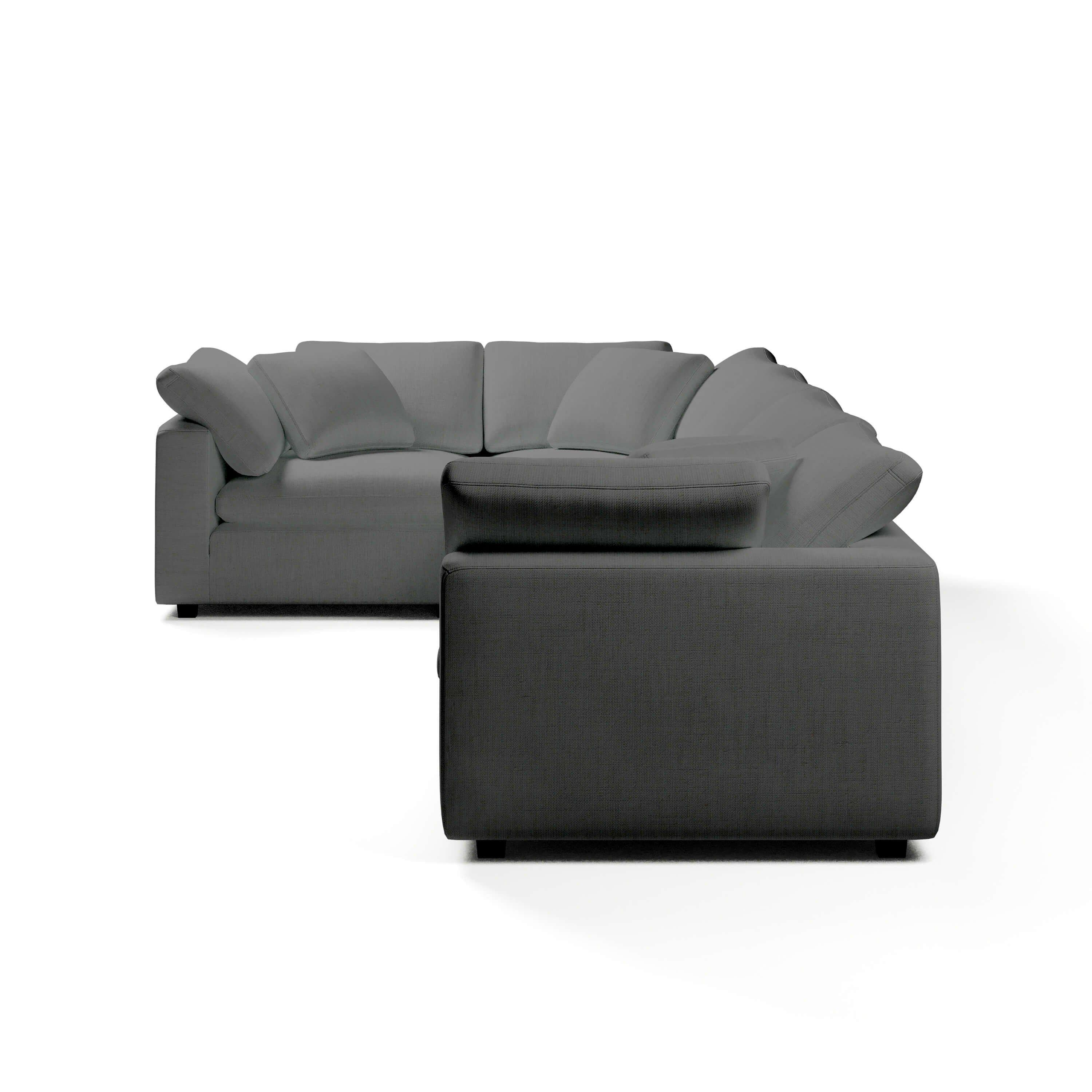 Comfy Modular Sofa - 5-Seater Modular L-Sectional