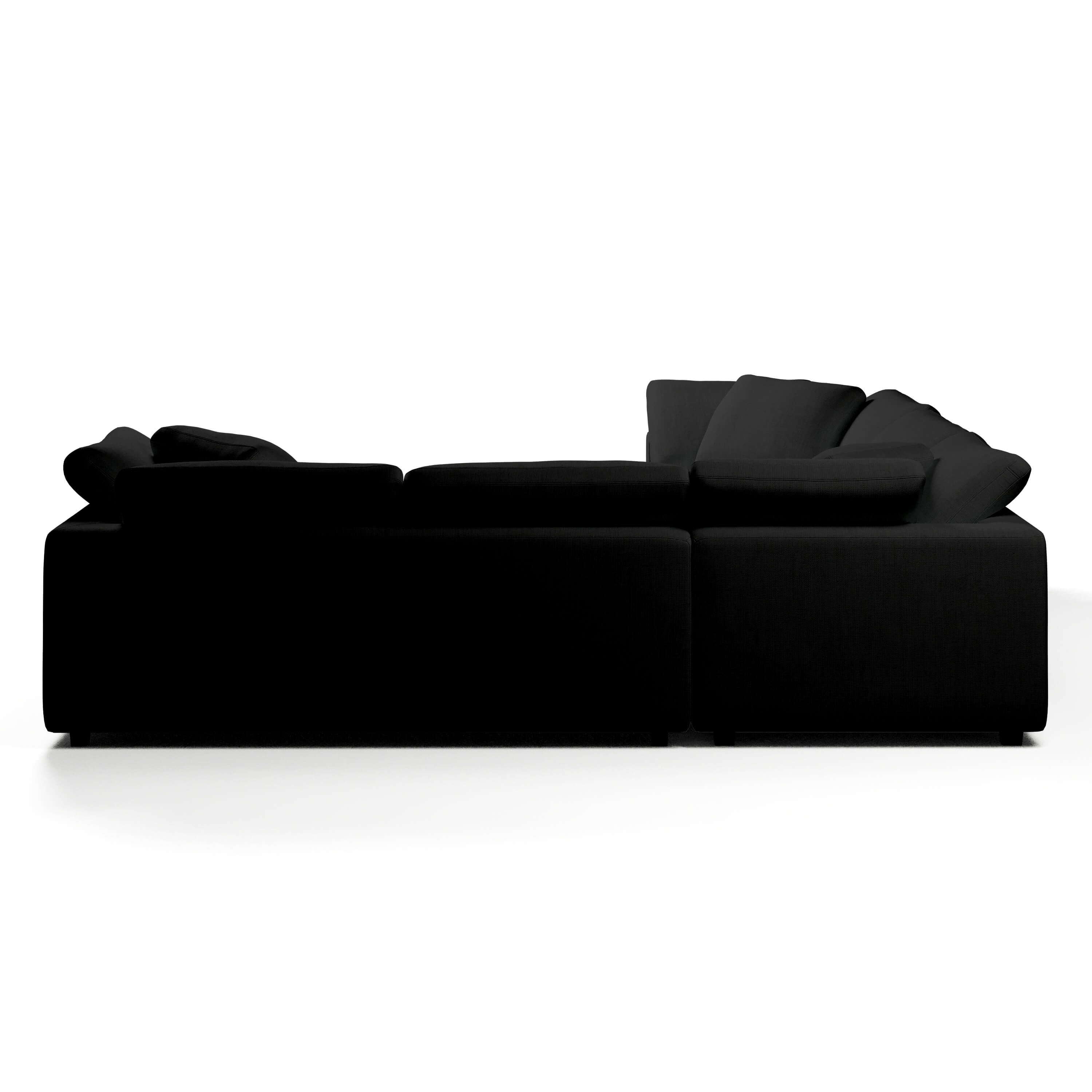 Comfy Modular Sofa - 5-Seater Bench-Seat L-Sectional