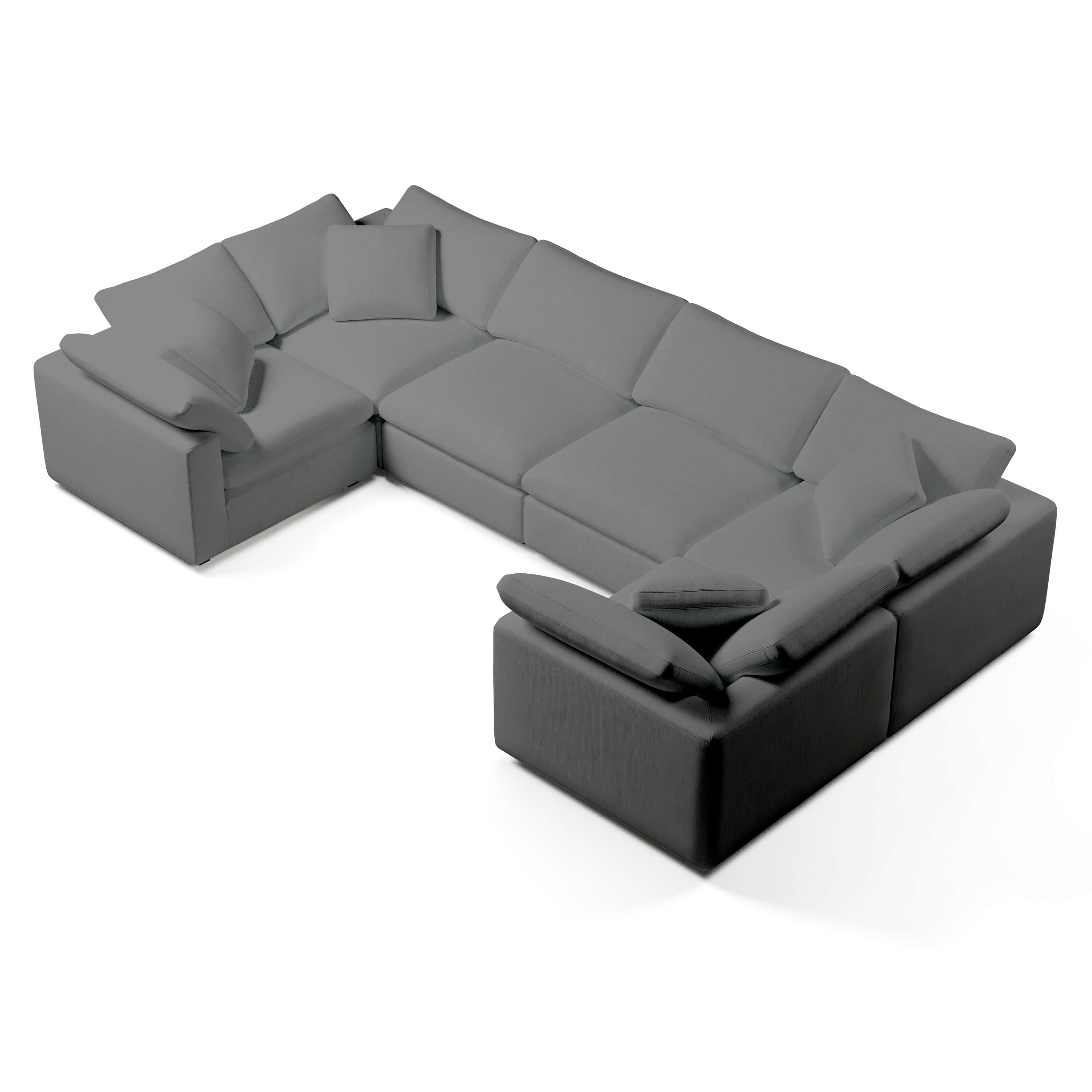 U-Shaped Modular Sofa | Soft Modular Sofa | Couch Haus